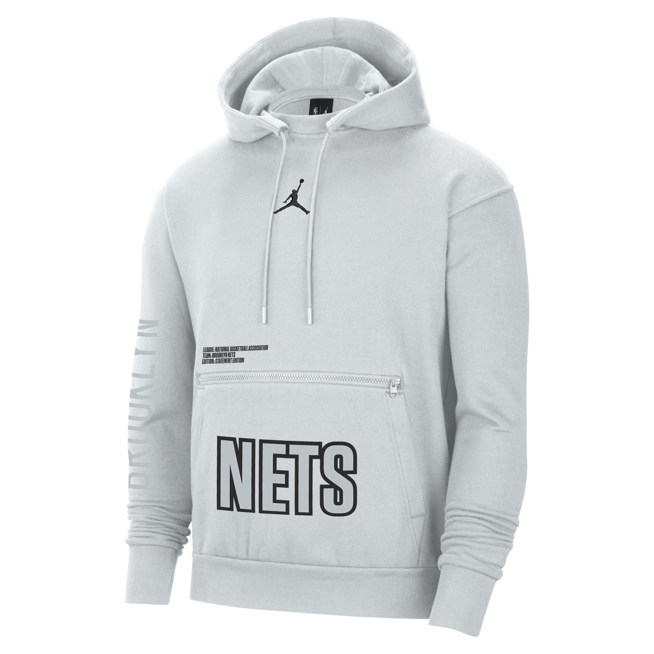 Shop Brooklyn Nets City Edition Men's Nike NBA Fleece Pullover