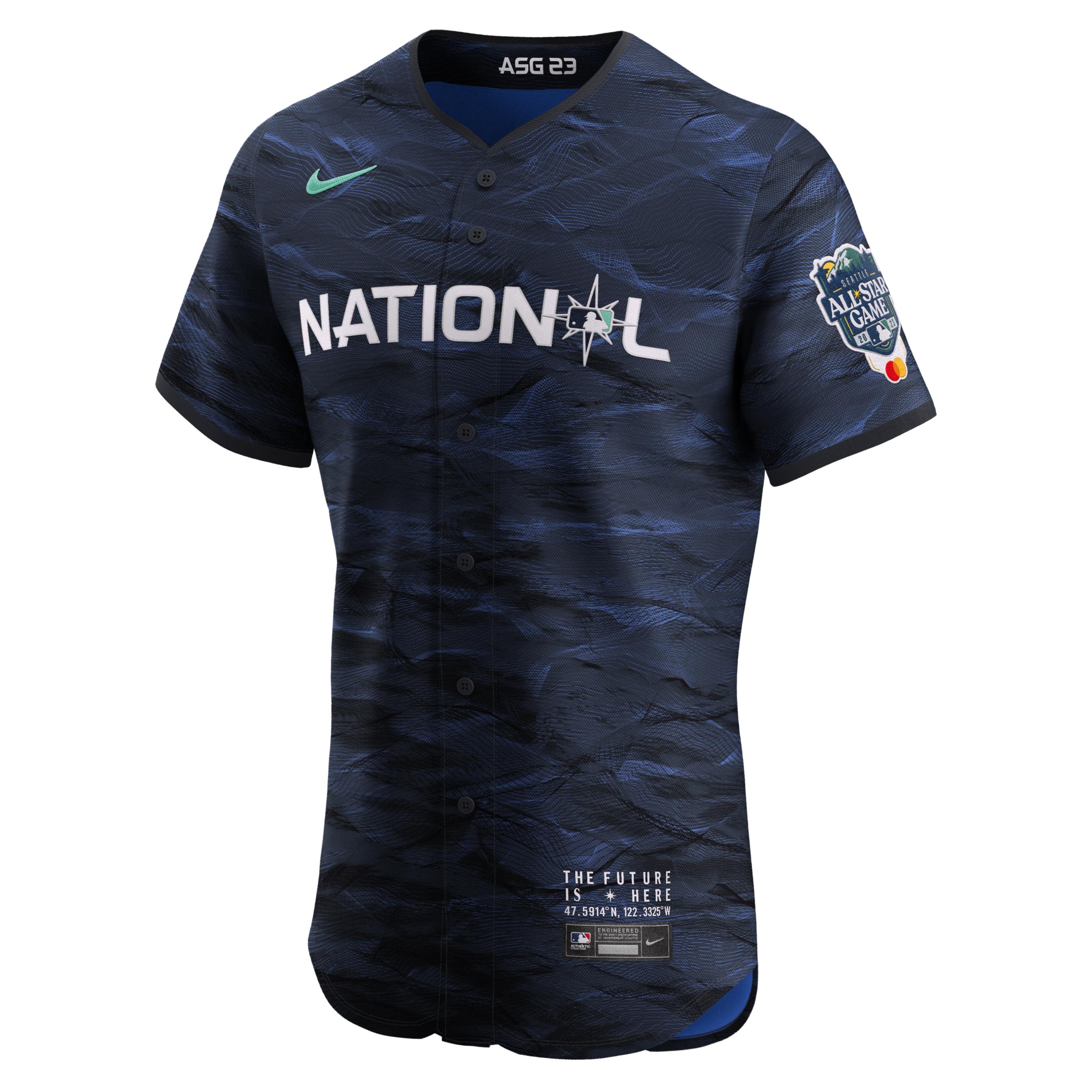 Nike National League 2023 All-star Game Mlb Elite Jersey in Blue for Men