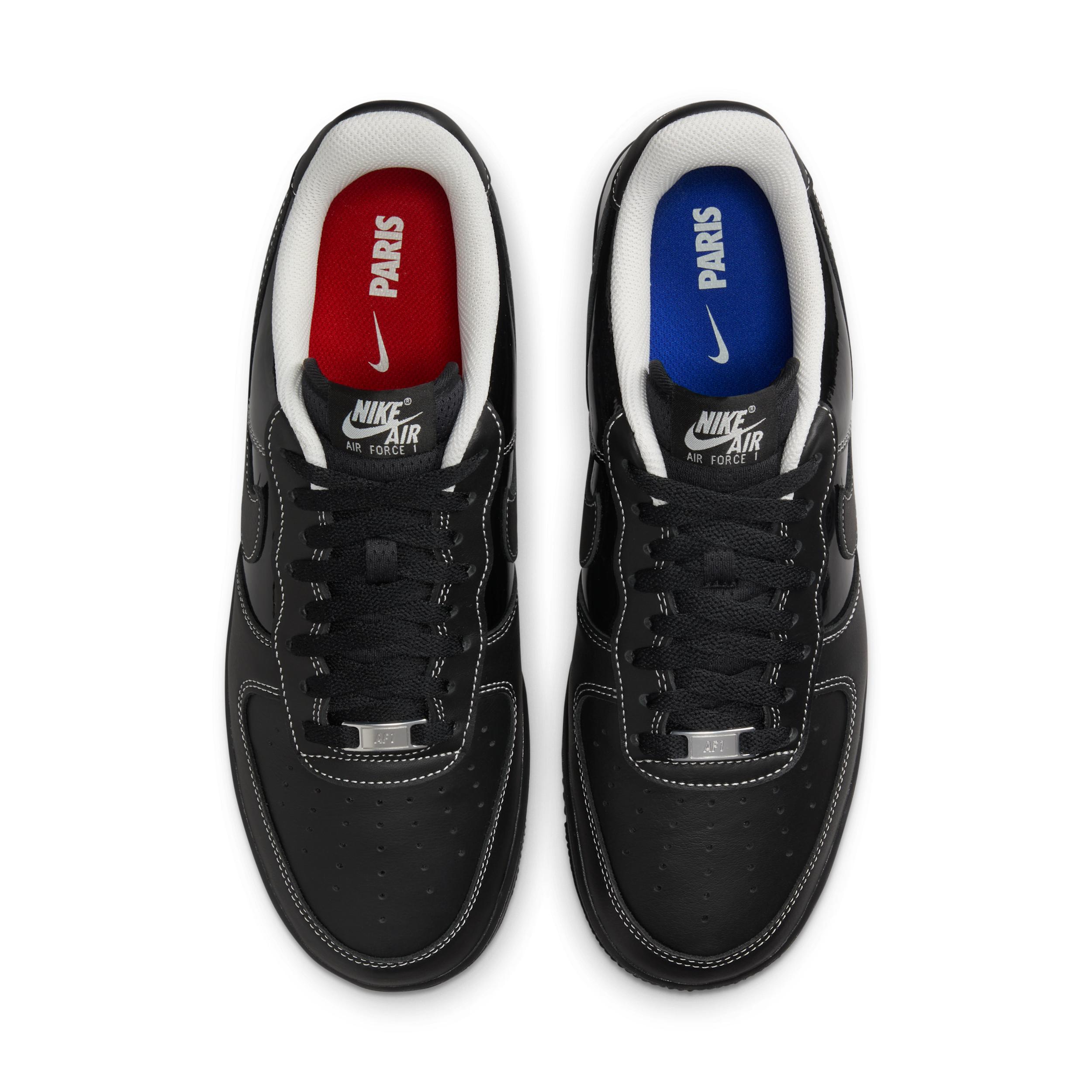 nike air force 1 swoosh black