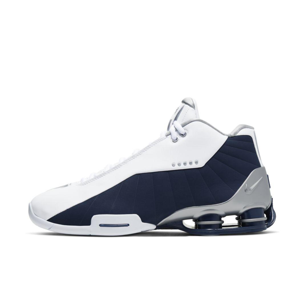 nike shox bb4 white black