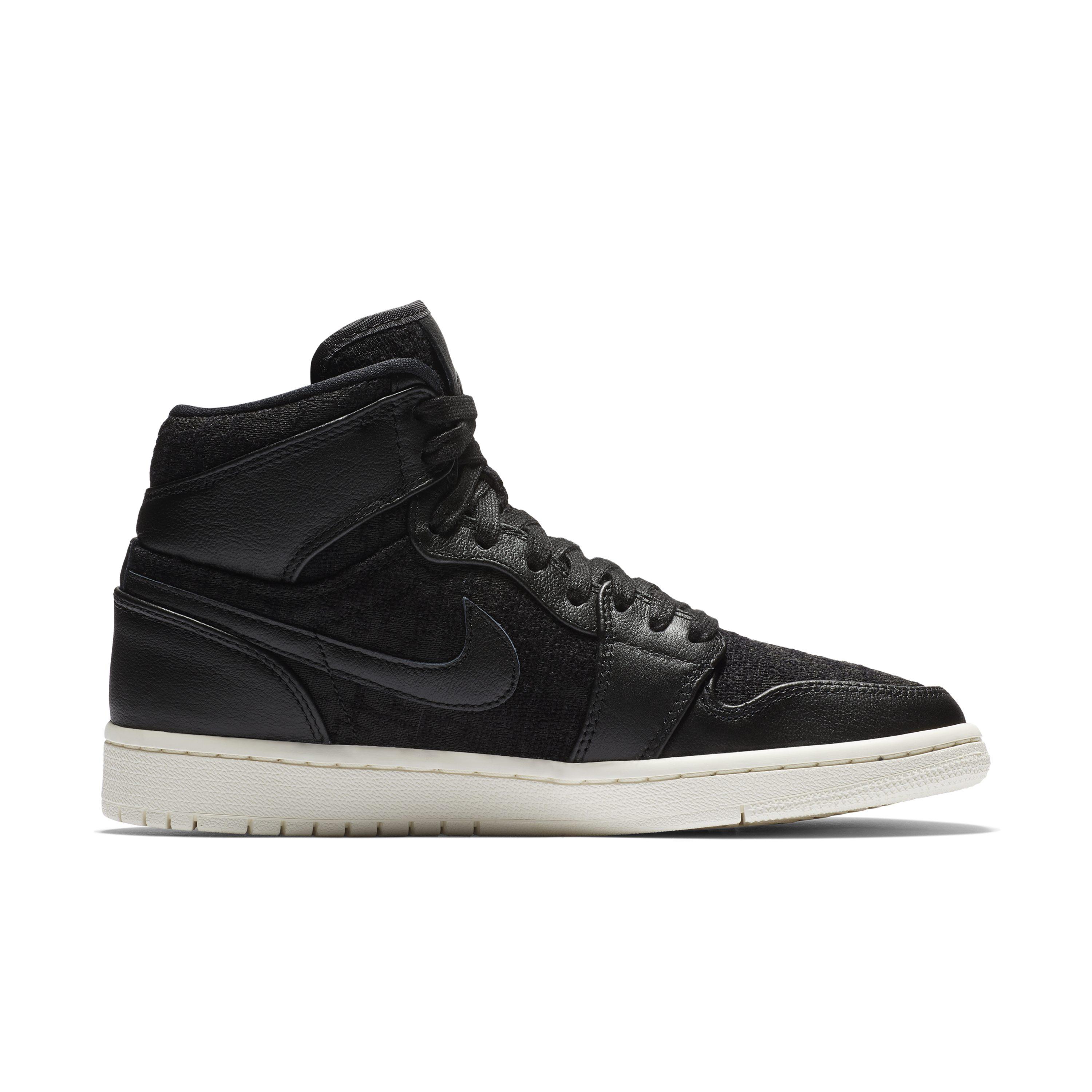 Nike Leather Air Jordan 1 Retro Premium Sneakers in Black - Lyst