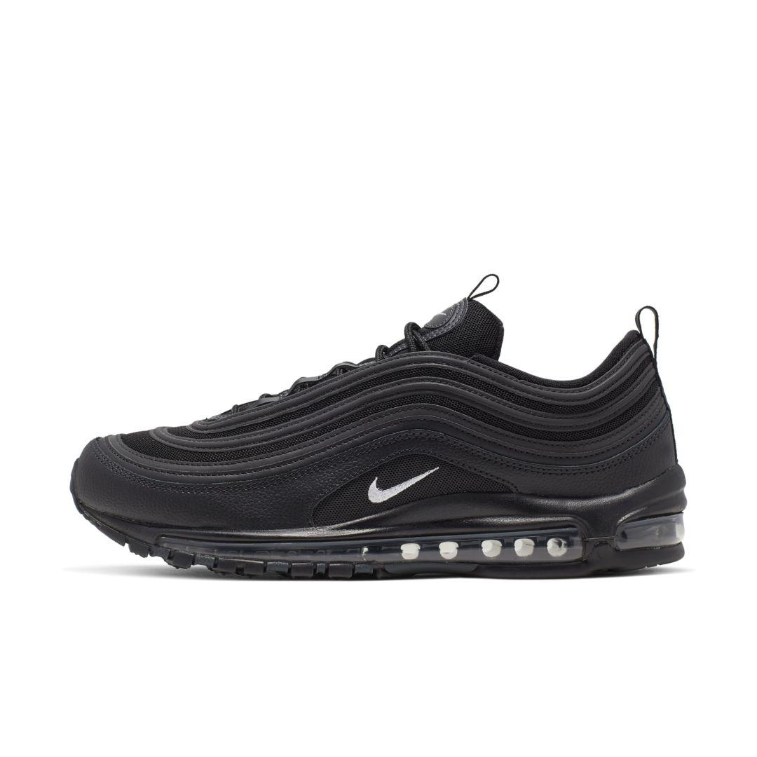 Nike Leather Air Max 97 Shoe in Black for Men - Lyst