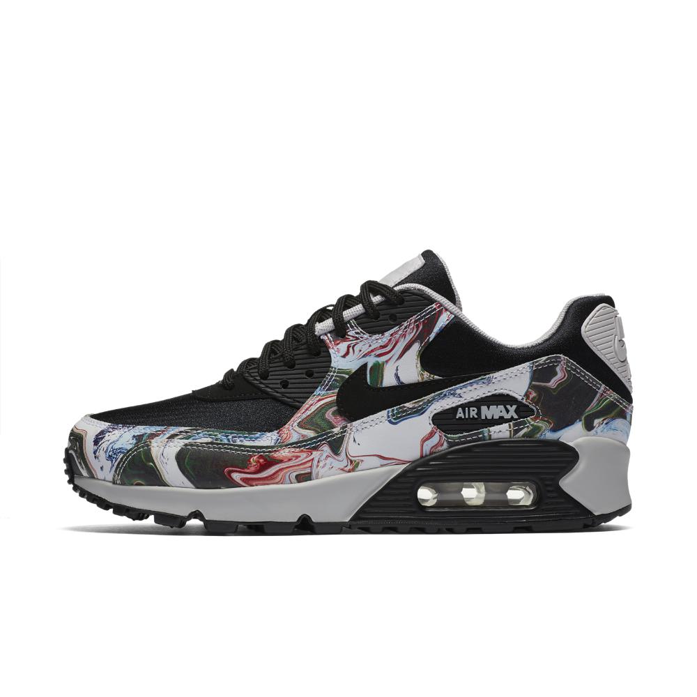 Nike Leather Air Max 90 Marble Women's Shoe in Black | Lyst
