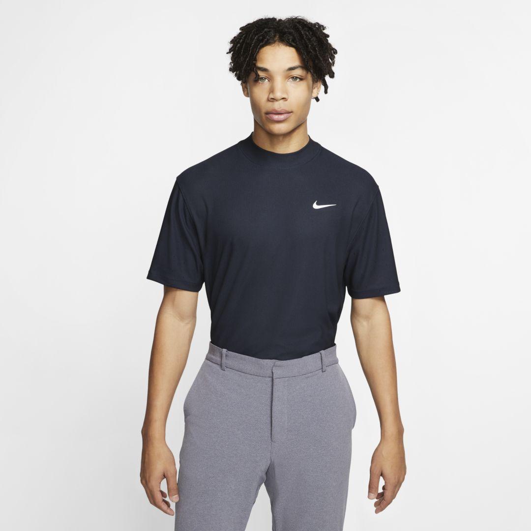 Nike Dri-fit Tiger Woods Mock-neck Golf Top in Blue for Men - Lyst