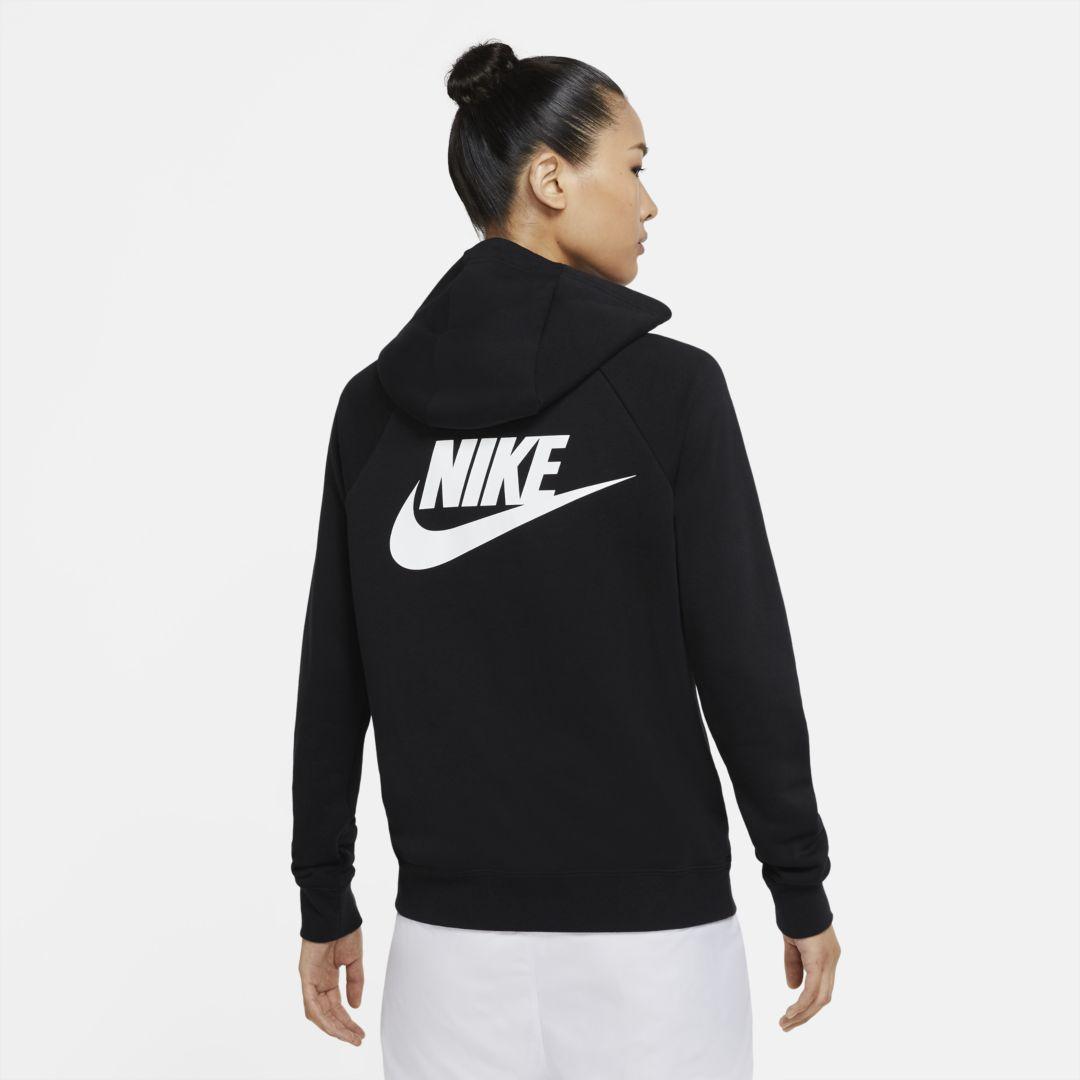 Nike Fleece Sportswear Essential 1/4-zip Hoodie (black) - Clearance ...