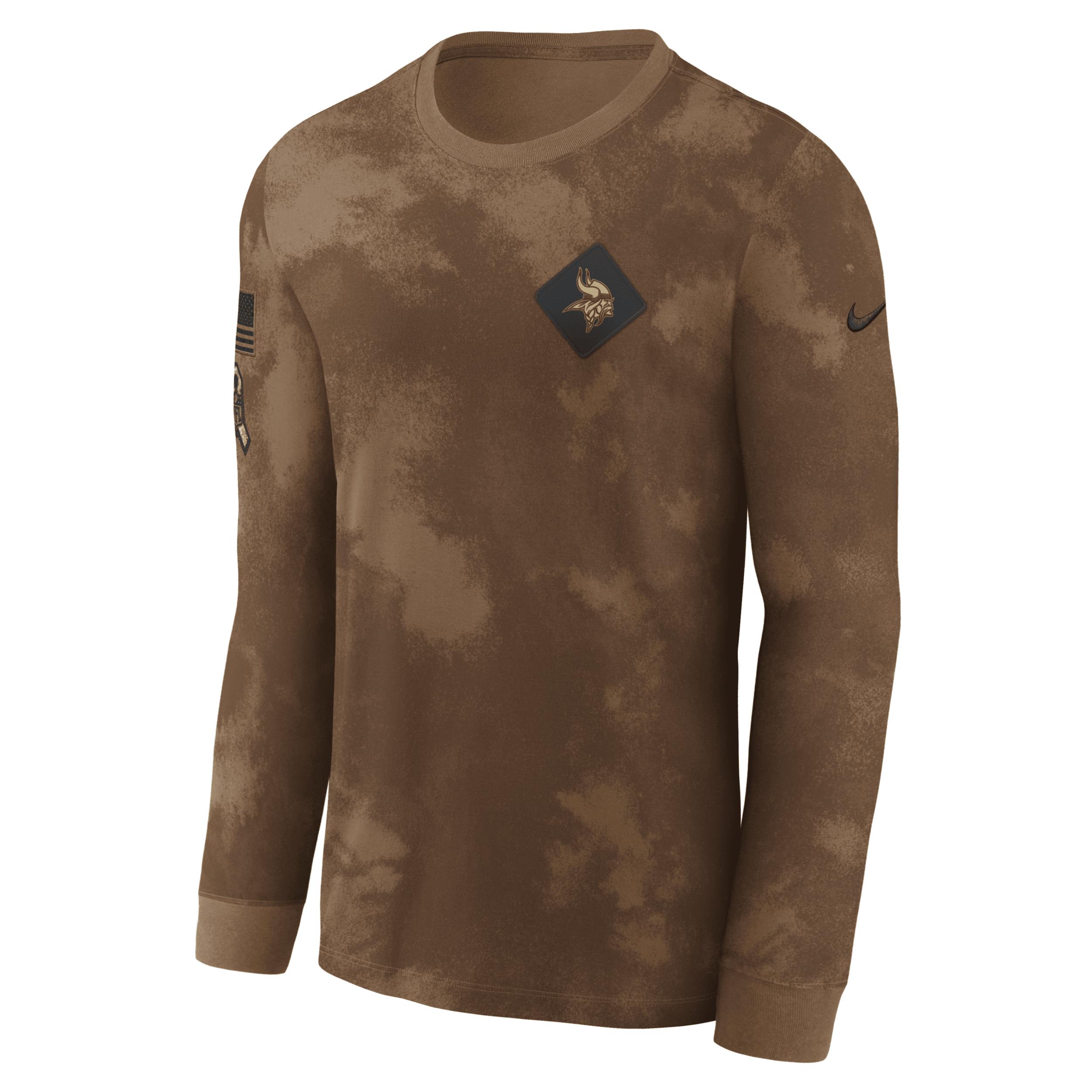 Nike Minnesota Vikings Salute To Service Men's Nfl Long-sleeve T-shirt in  Brown for Men | Lyst
