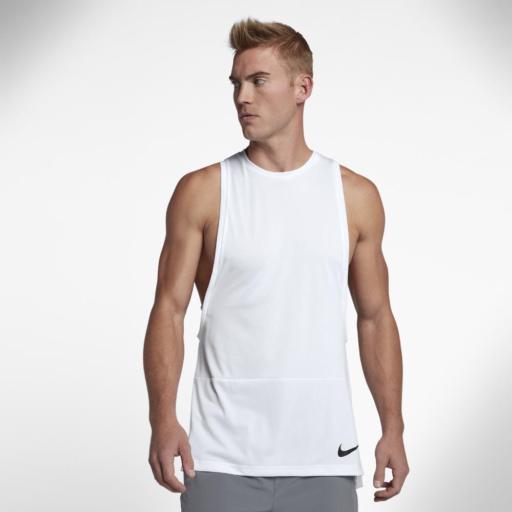 Nike Dry Muscle Men's Training Tank in White/Black/Black (White) for Men |  Lyst