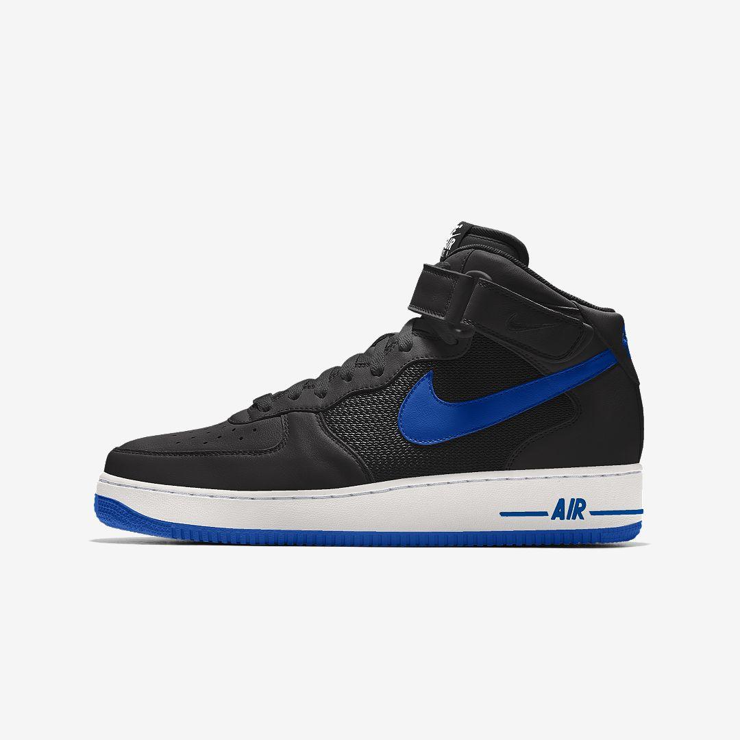 Nike Air Force 1 Mid By You Custom Shoe in Blue for Men | Lyst