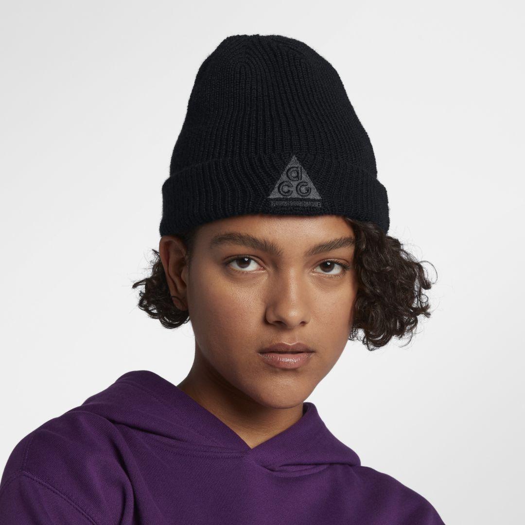 nike acg beanie black