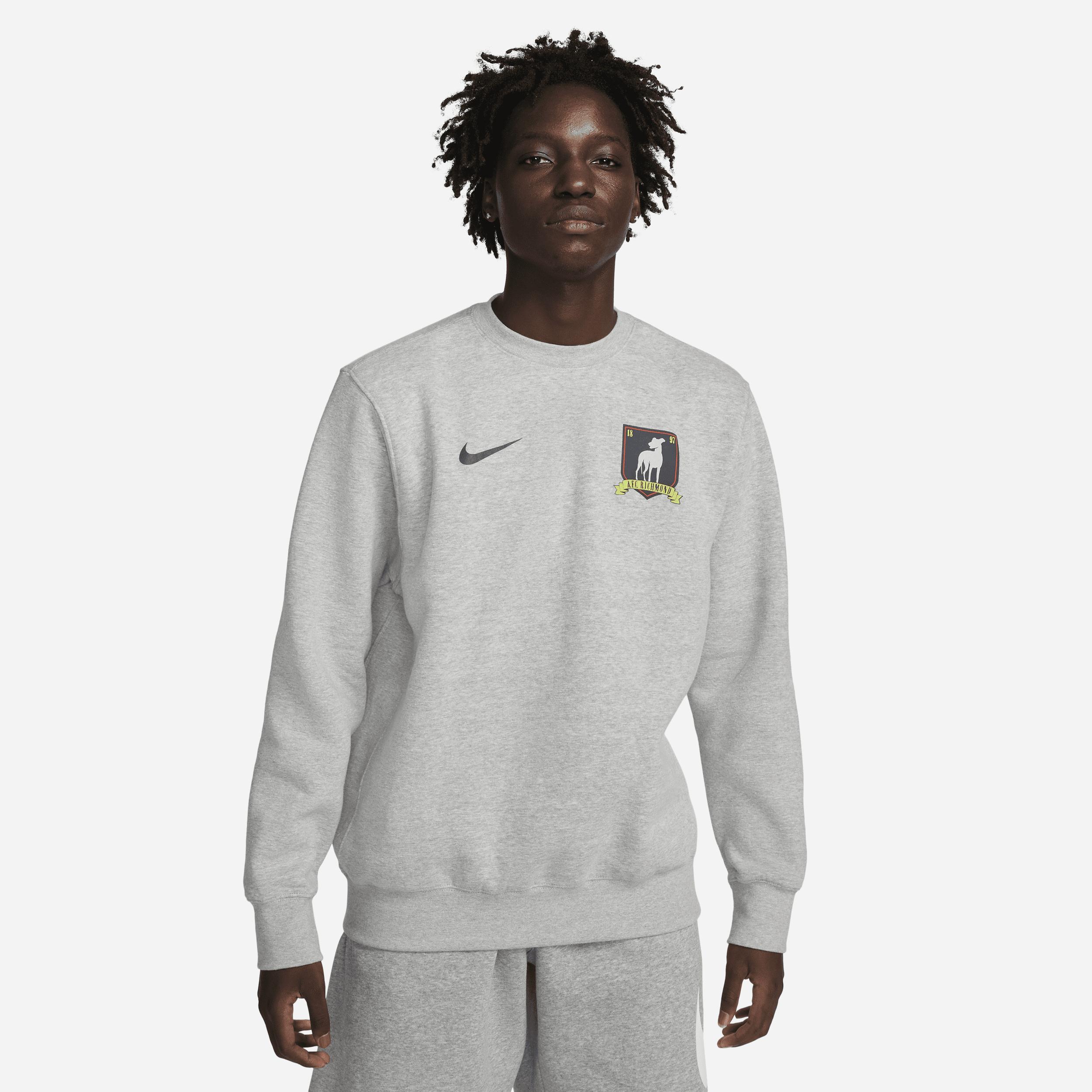Nike Afc Richmond Club Fleece Sweatshirt In Grey, in Gray for Men | Lyst