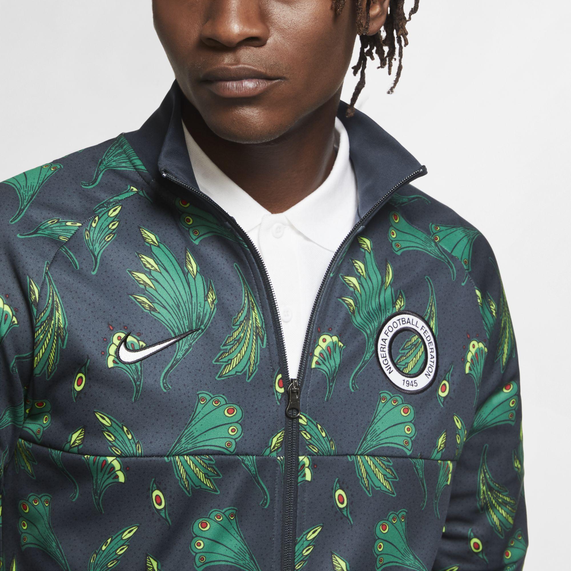 Nike Nigeria Football Tracksuit Jacket Green for Men | Lyst UK