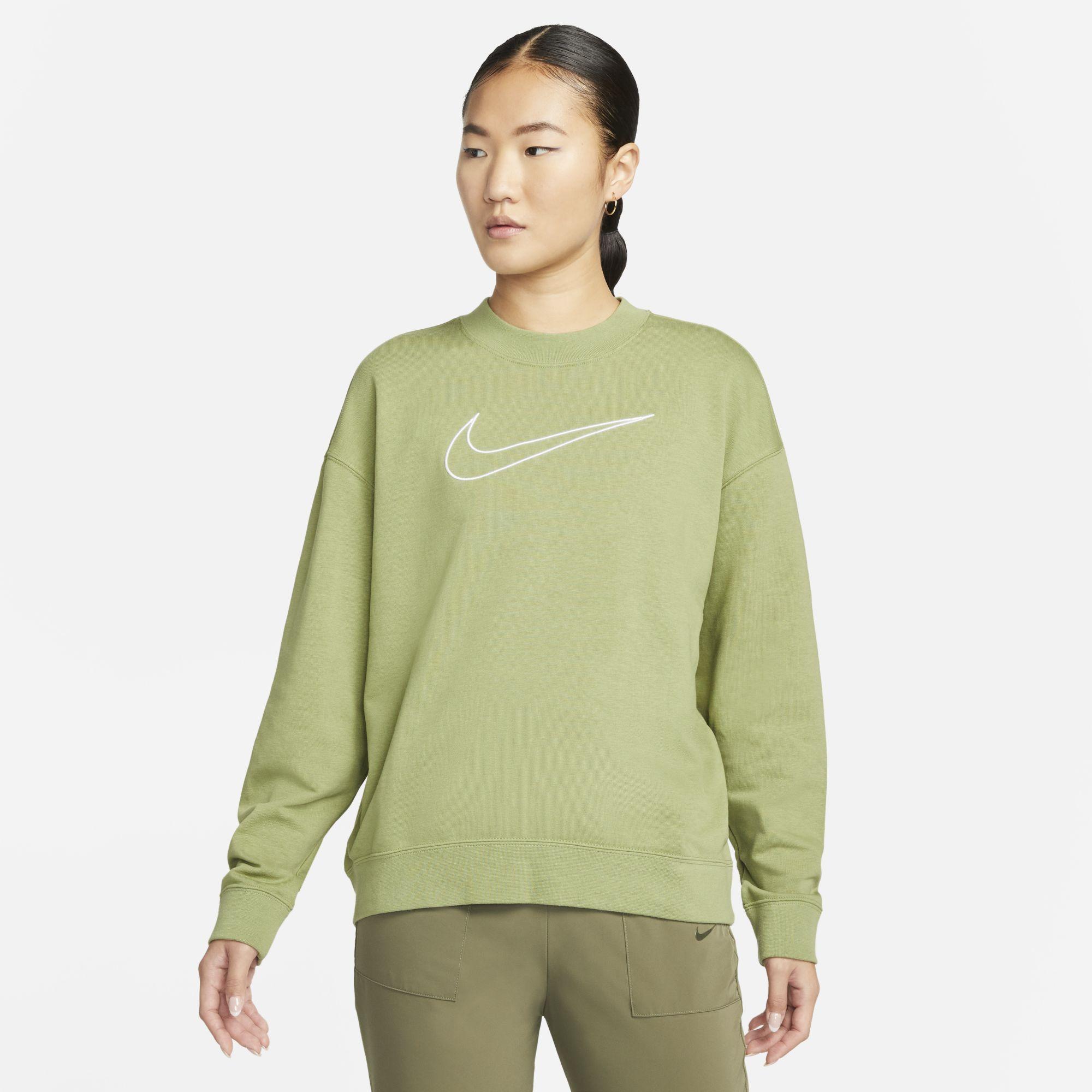 Nike Dri-fit Get Fit Graphic Crewneck Sweatshirt in Green | Lyst