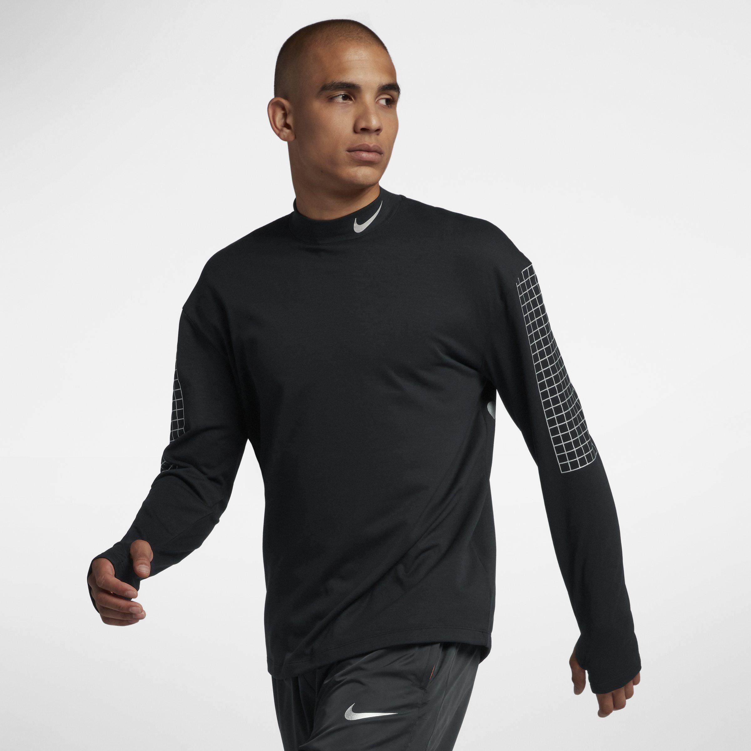 Download Nike Dri-fit Therma-sphere Element Running Crew - in Black ...