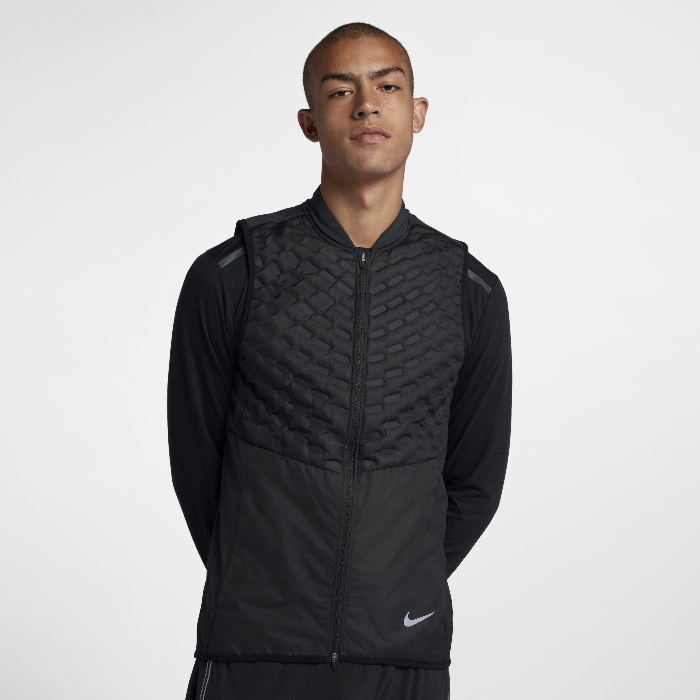 Nike Aeroloft Running Gilet in Black for Men | Lyst UK