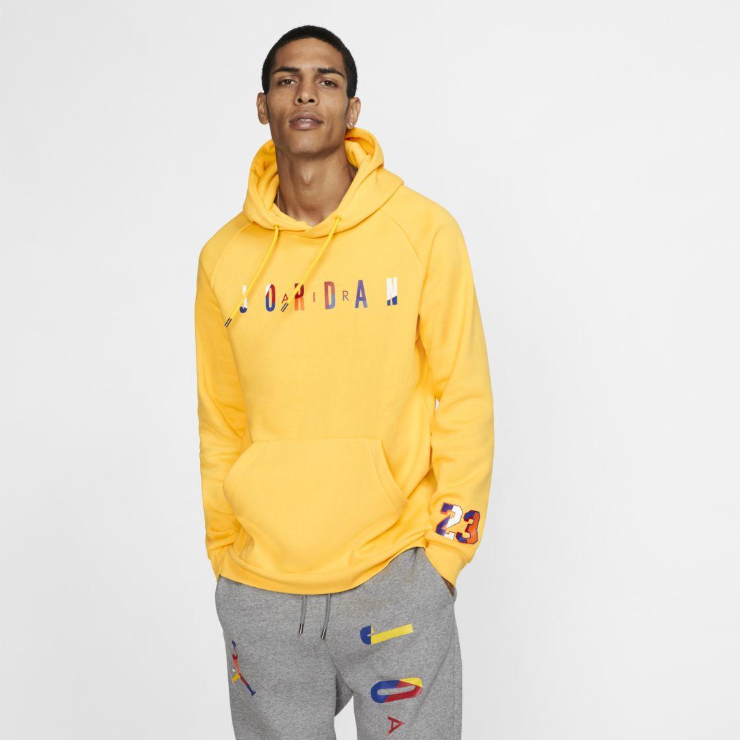 Nike Jordan Dna Pullover Hoodie in Yellow for Men Lyst