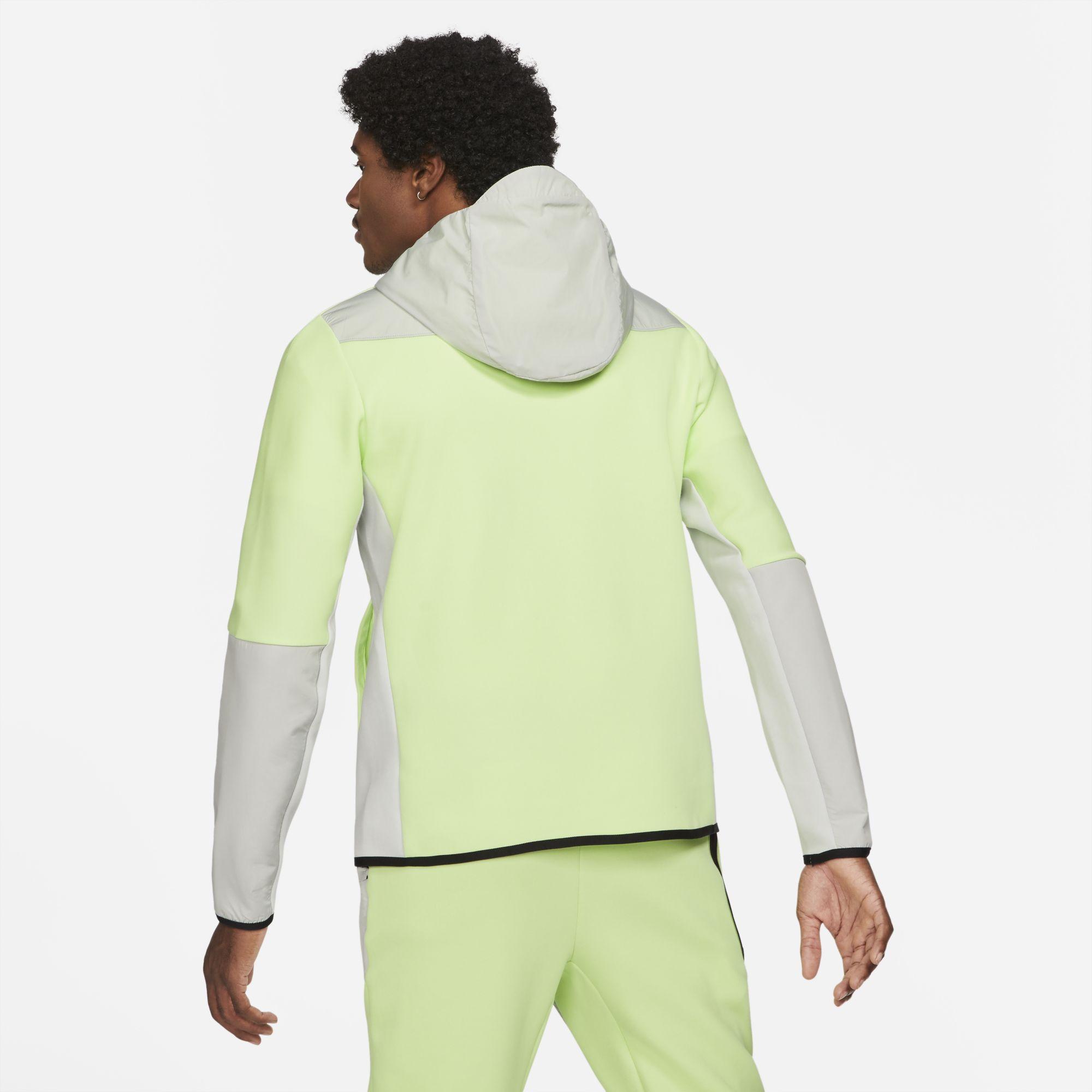 Nike Sportswear Tech Fleece Full zip Woven Hoodie Green for Men Lyst UK