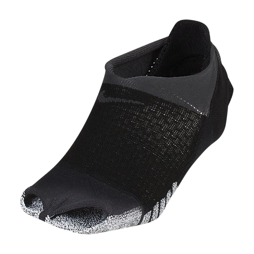 Nike Synthetic Grip Studio Toeless Footie Socks in Black - Lyst