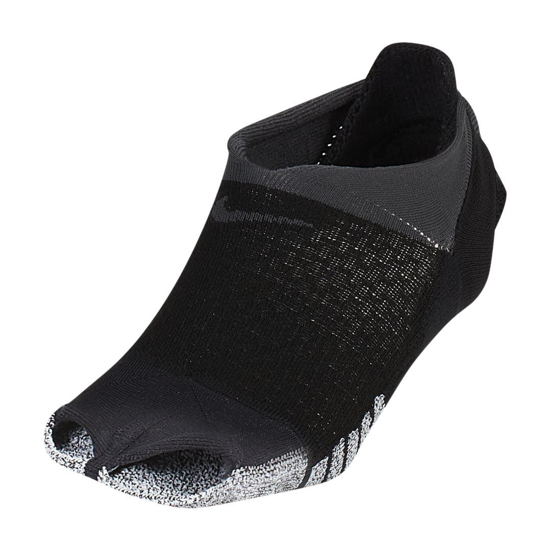 Nike Synthetic Grip Studio Toeless Footie Socks in Black Lyst