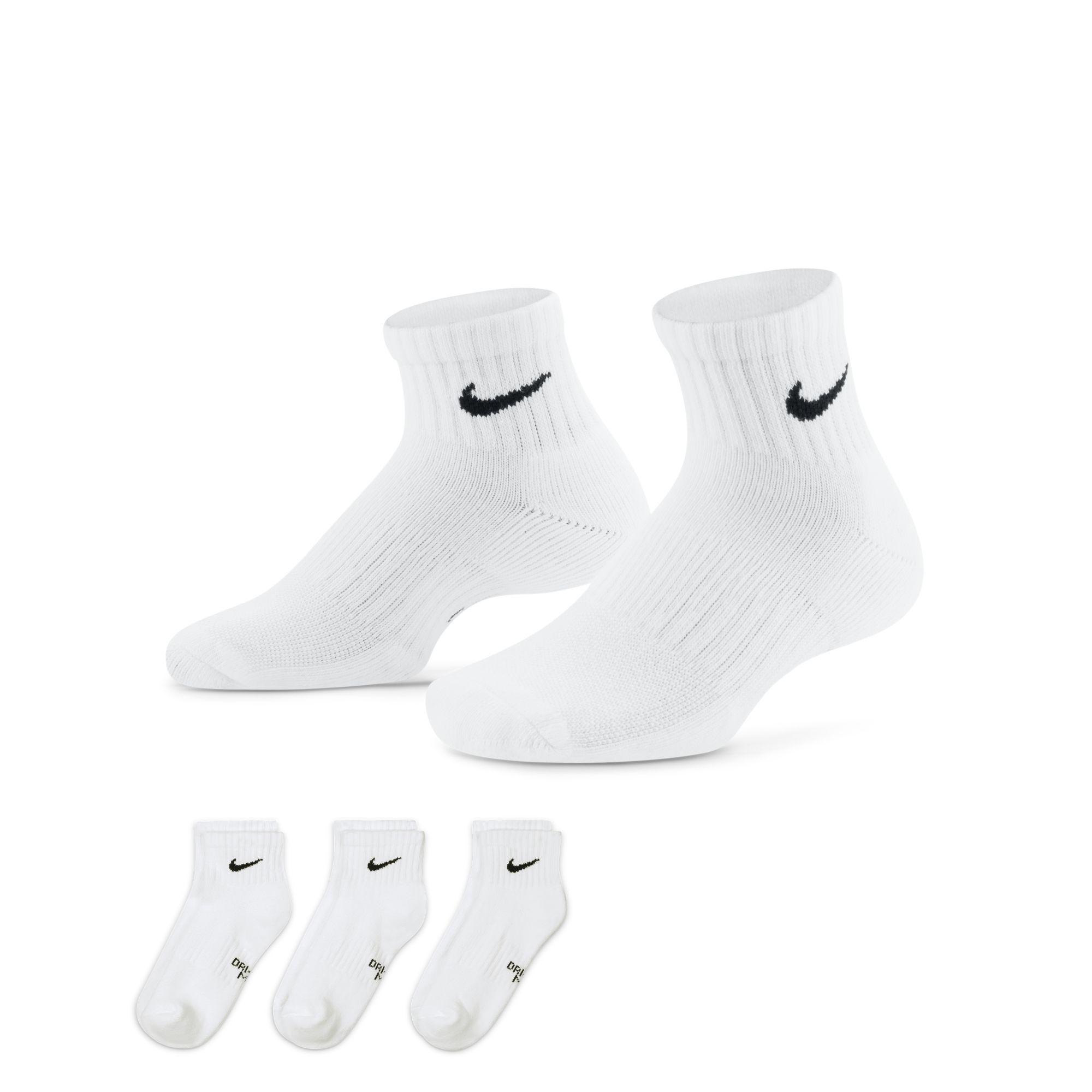 Nike Everyday Older Kids' Cushioned Ankle Socks (3 Pairs) White | Lyst UK