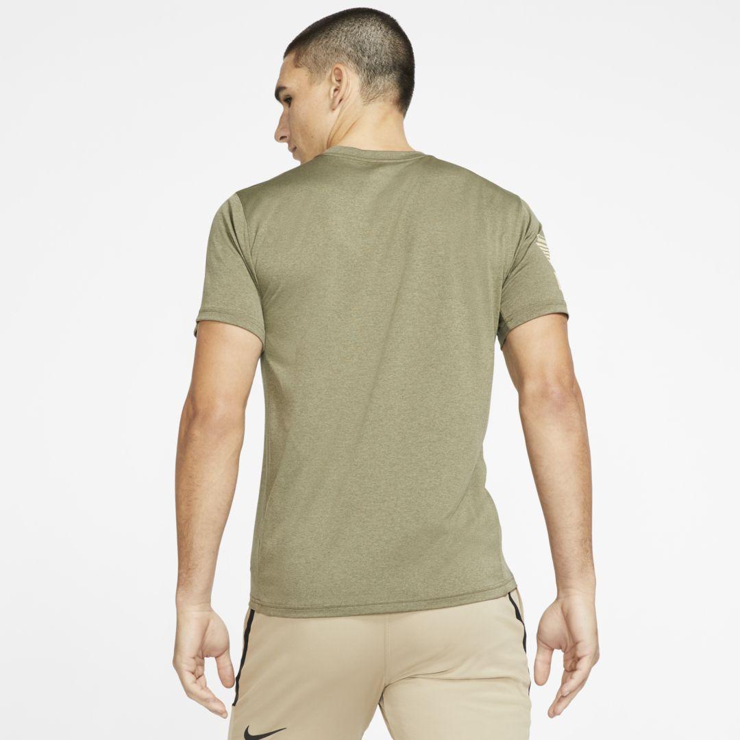 Nike Dri-fit Sfs T-shirt in Olive (Green) for Men - Lyst