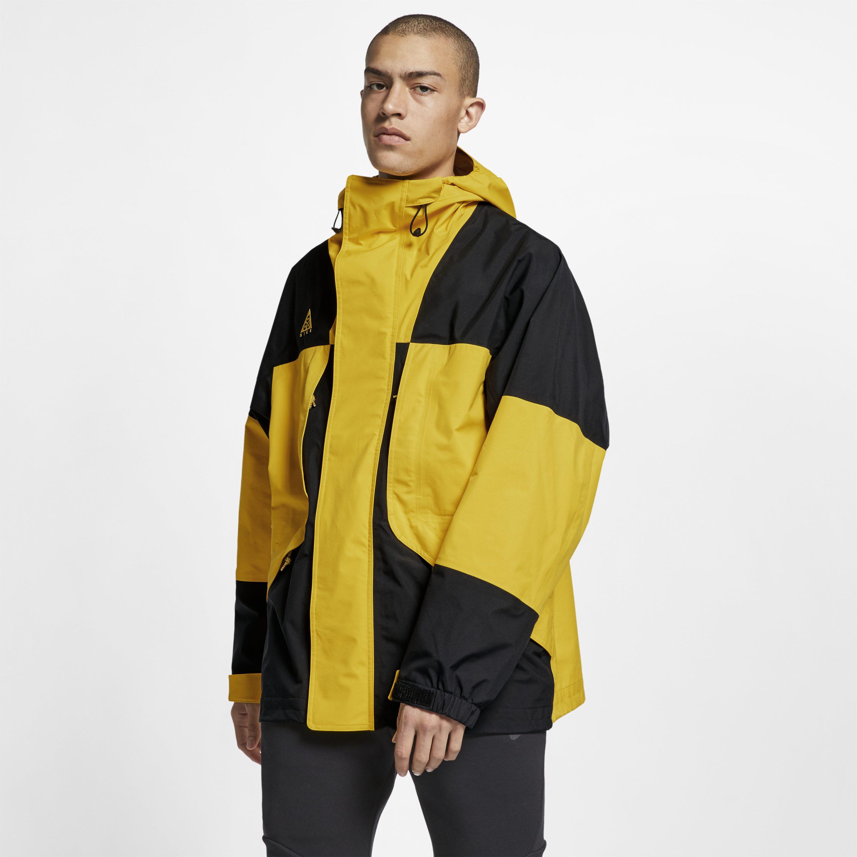 Nike Acg Gore Tex Jacket In Yellow Lyst