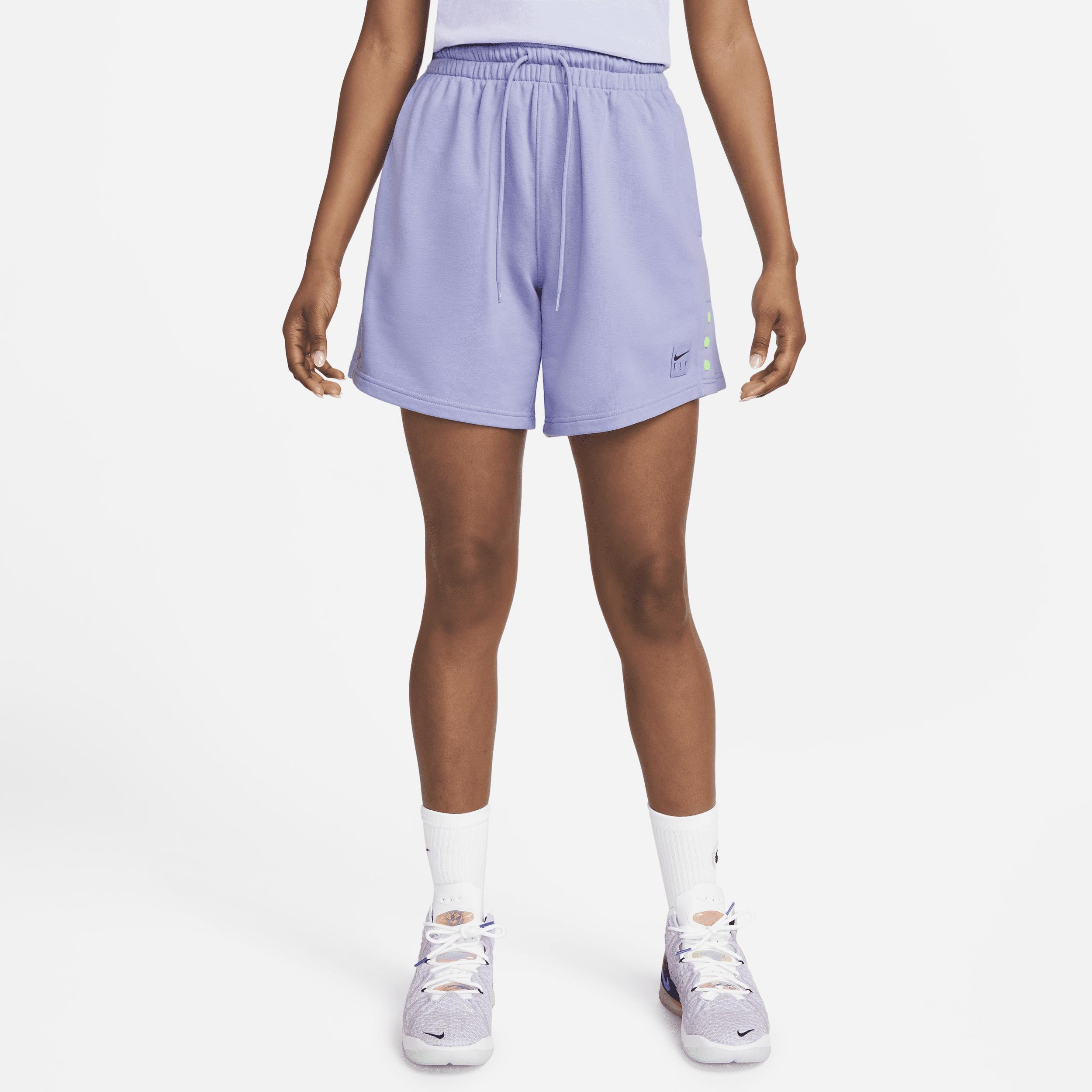 Nike Drifit Swoosh Fly Basketball Shorts In Purple, in Blue Lyst