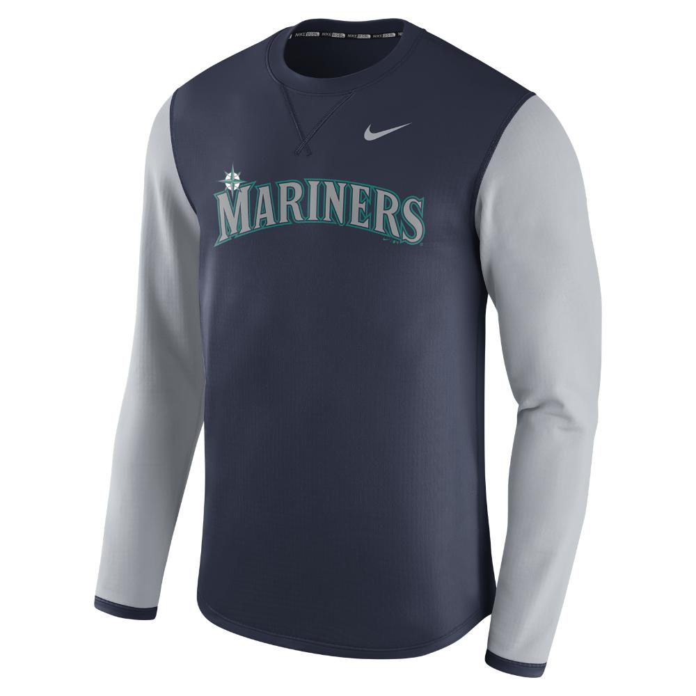 Nike Synthetic Thermal Crew (mlb Mariners) Men's Long Sleeve Shirt in ...