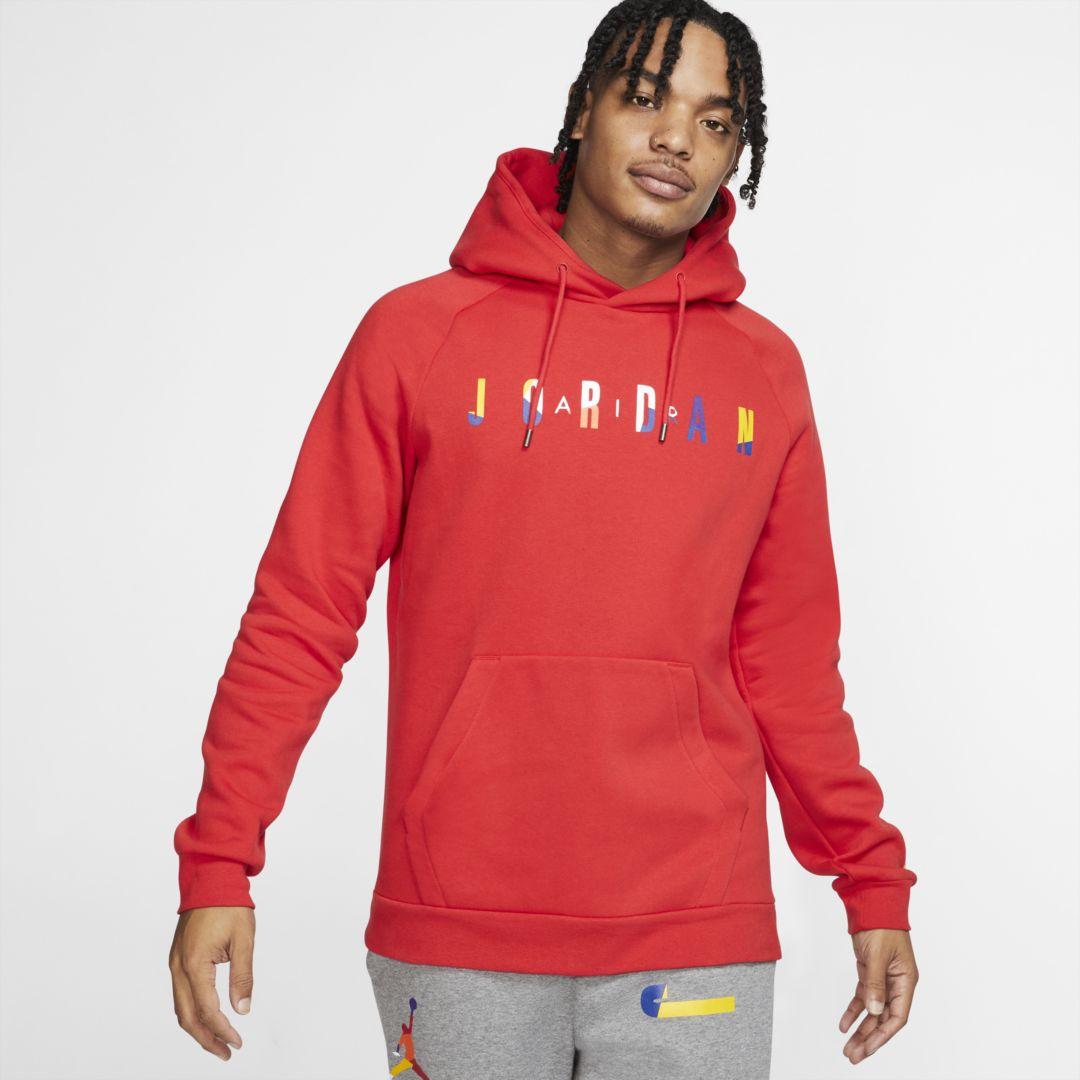 nike Red Jordan Dna Fleece Pullover Hoodie.jpeg