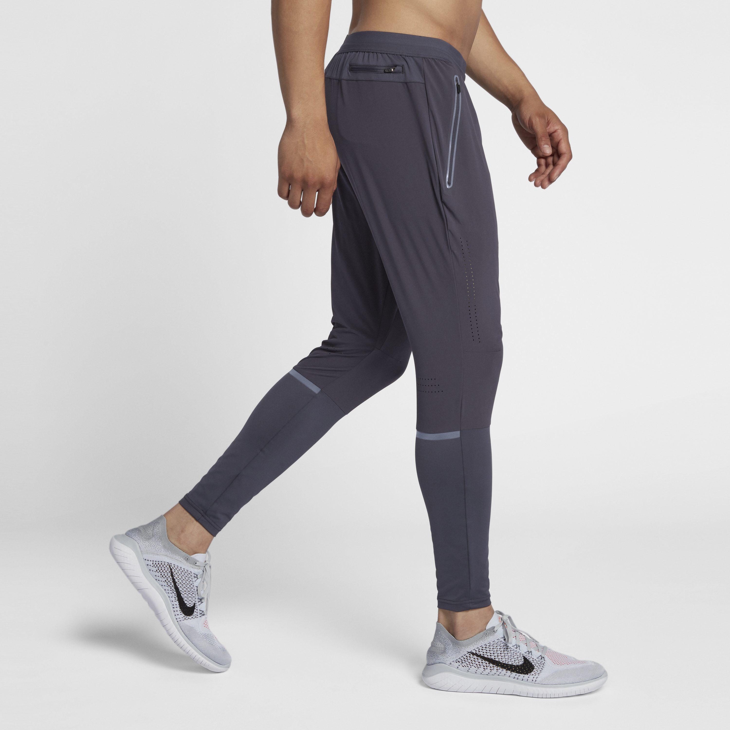 Nike Swift Running Trousers in Grey for Men | Lyst UK