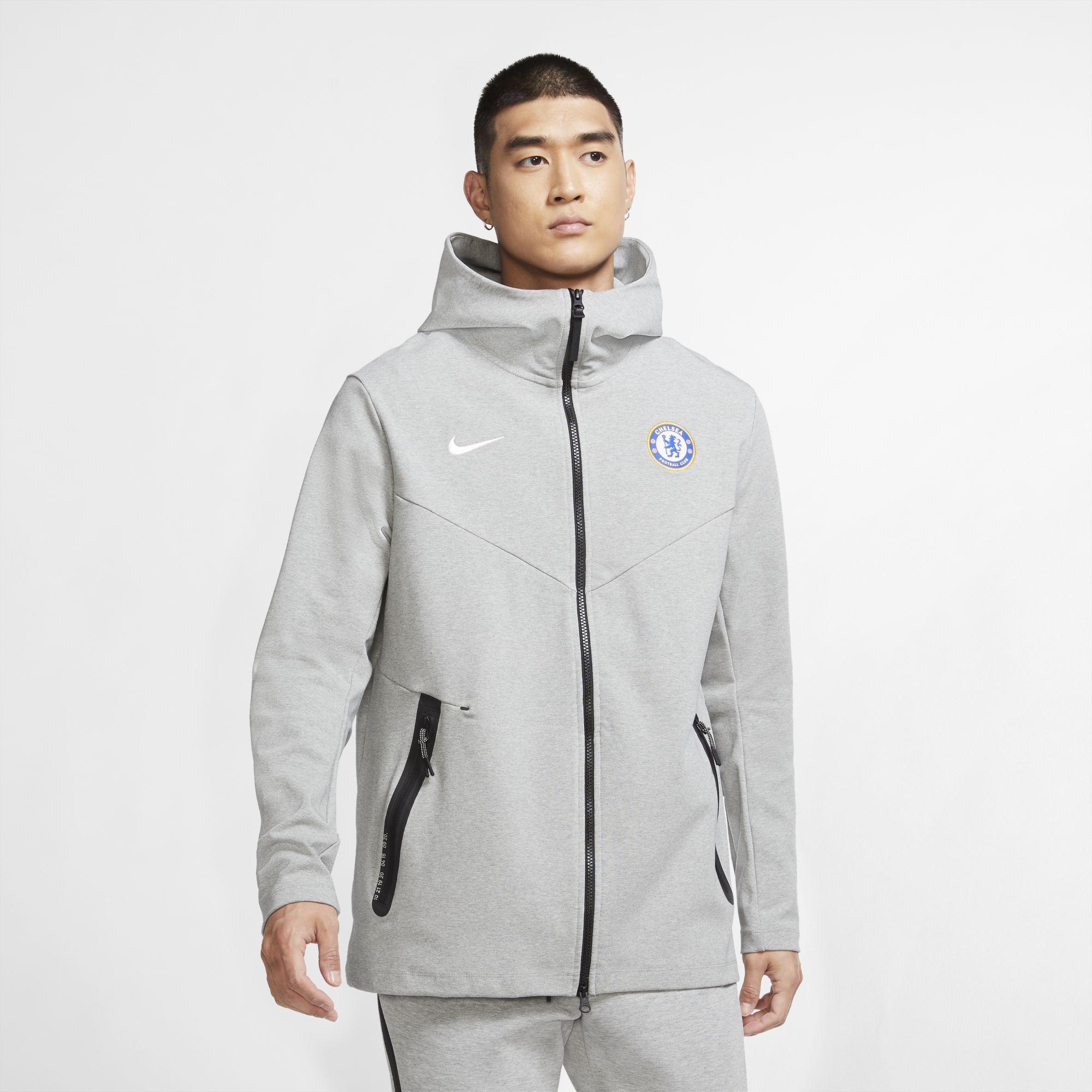 Nike Chelsea F.c. Tech Pack Men's Full-zip Hoodie in Grey for Men | Lyst  Australia