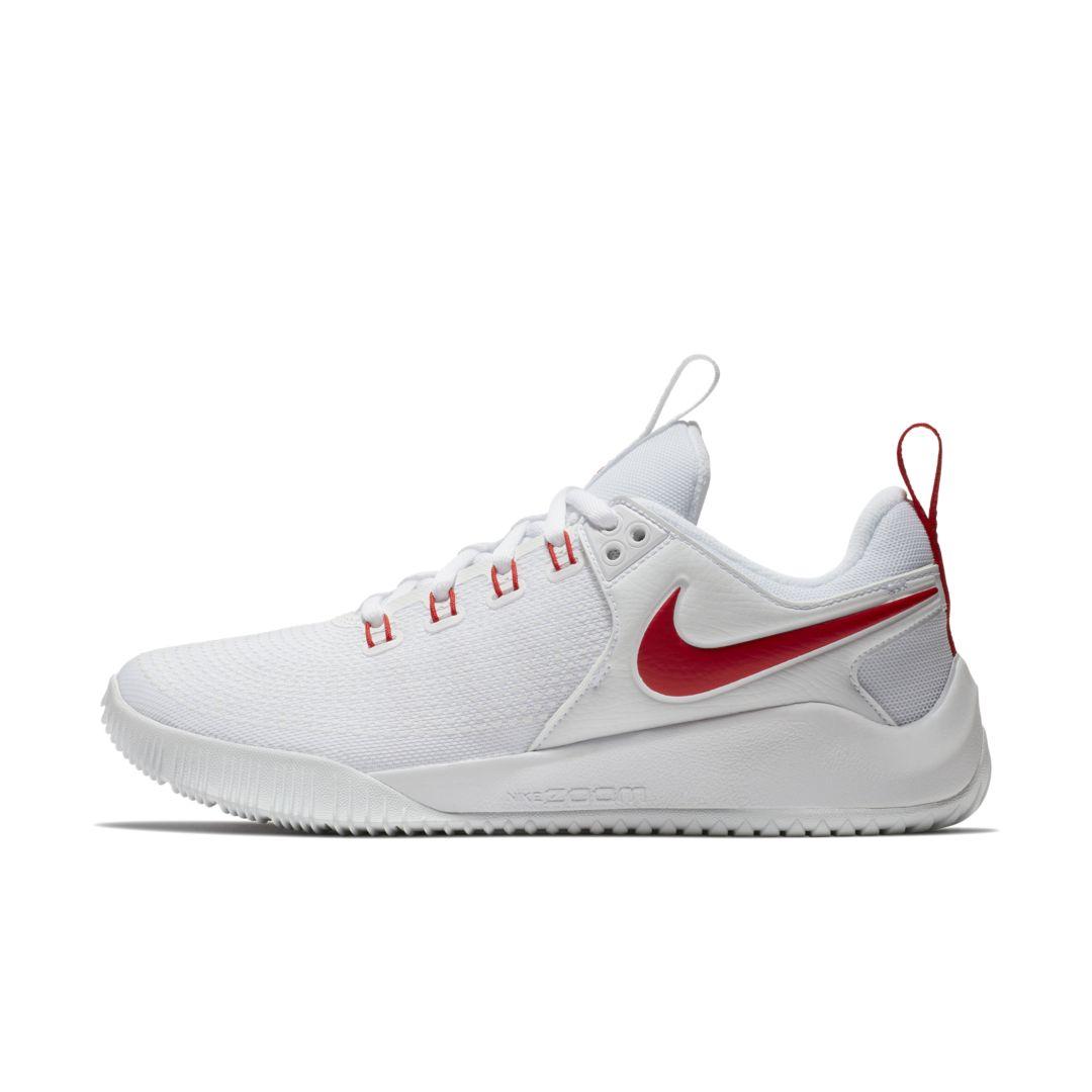 Nike Zoom Hyperace 2 Volleyball Shoe in White/University Red (White) - Lyst