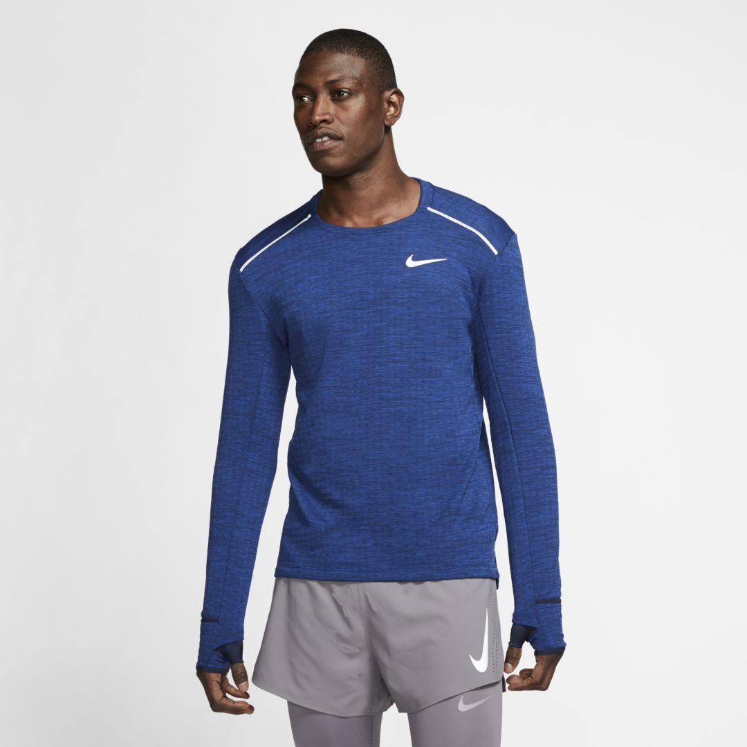 Nike Therma Sphere Element 3.0 Long-sleeved Running Top in Blue for Men -  Lyst