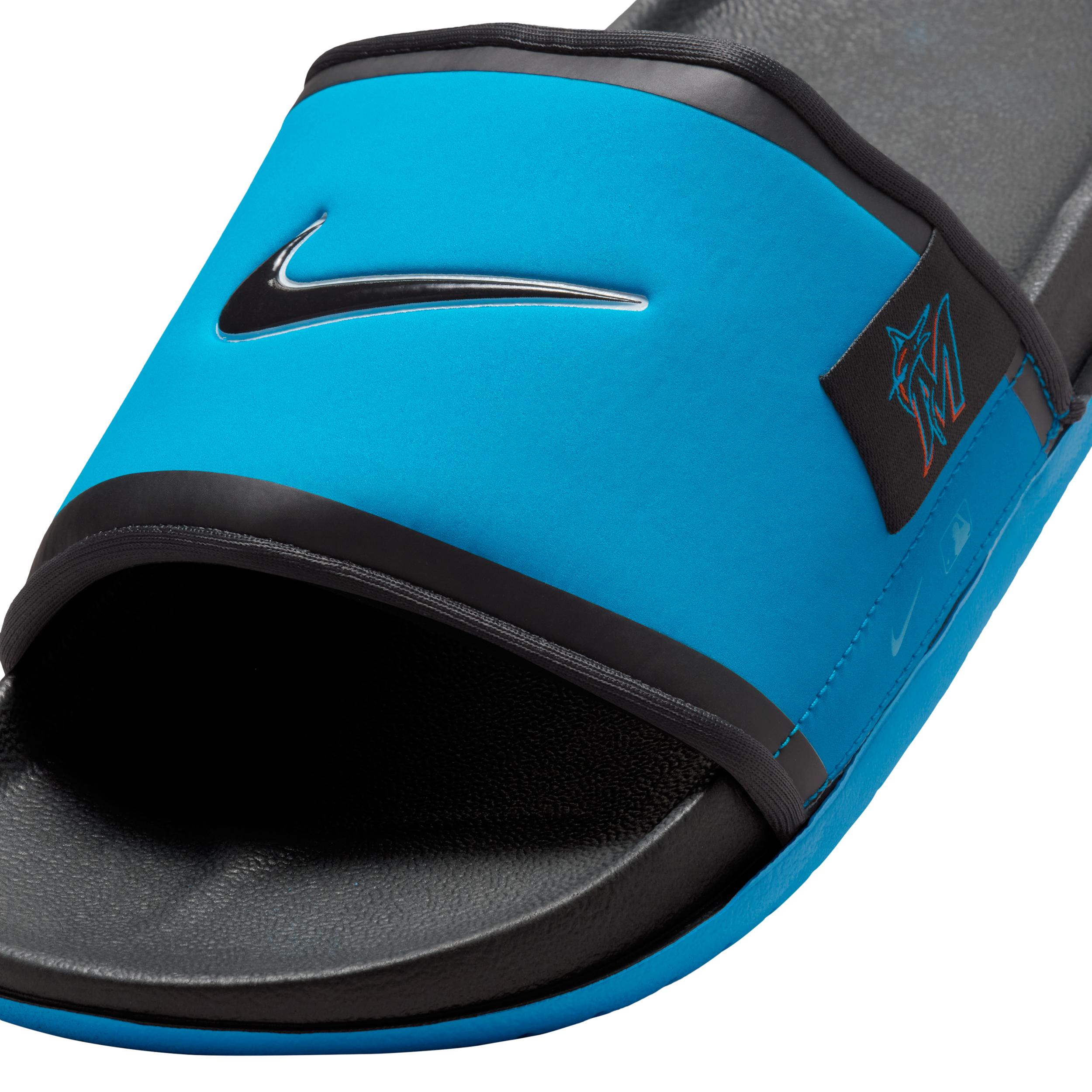 Miami Marlins Nike Team Off-Court Slide Sandals Men\'s Size 14 Nike Offcourt (Miami Marlins) Offcourt Slides in Blue for  main image 2
