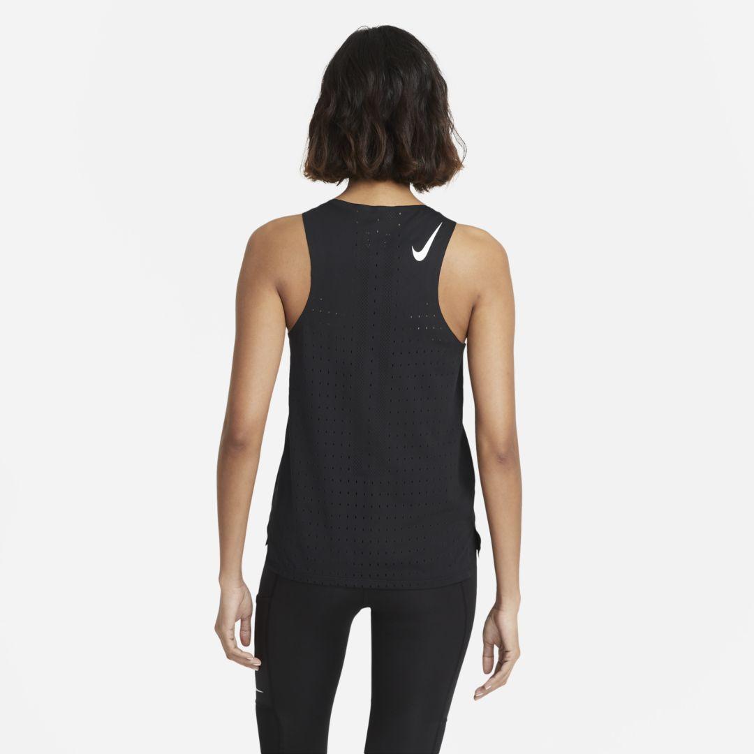 nike aeroswift singlet black
