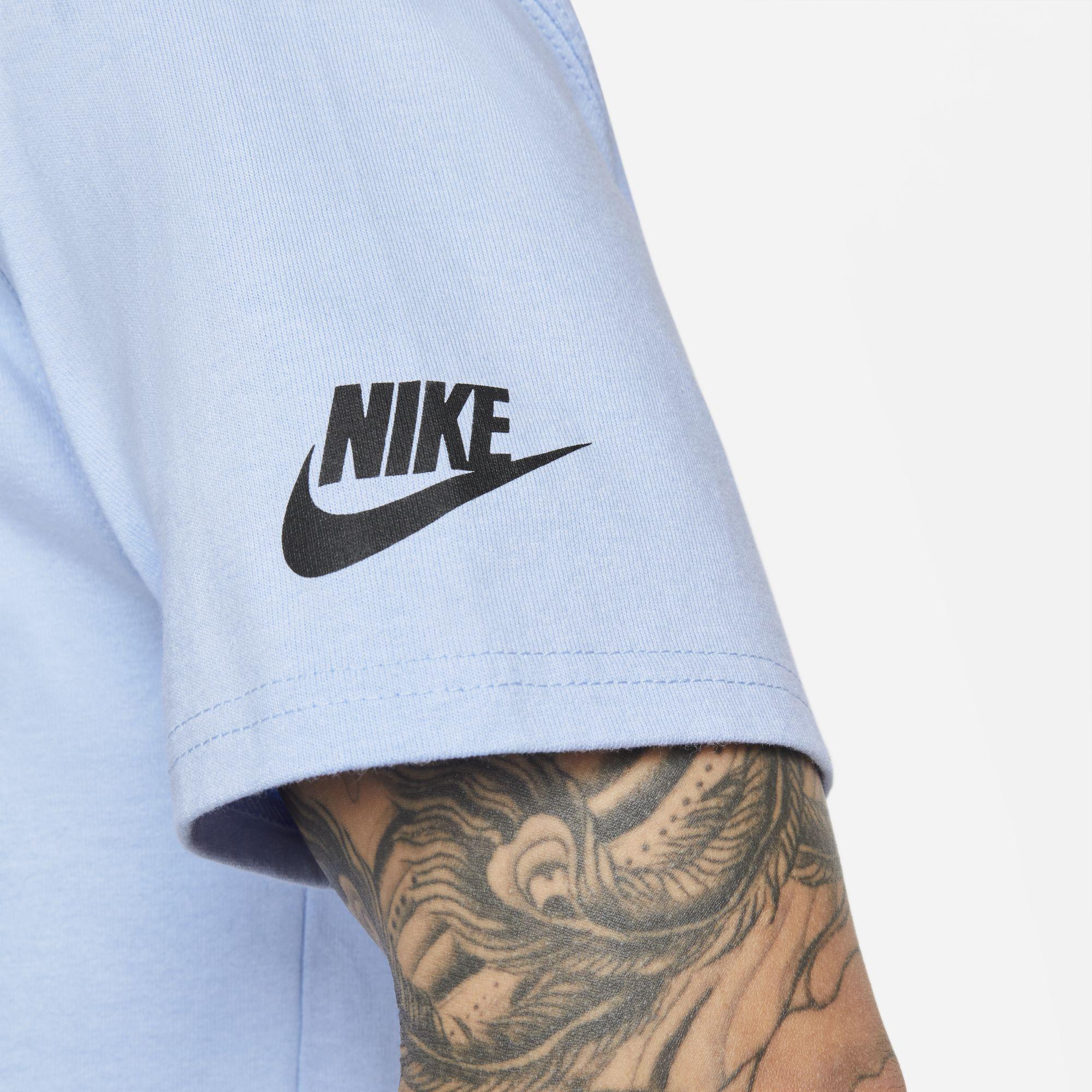 Nike Cotton Sportswear T-shirt in Light Marine (Blue) for Men | Lyst