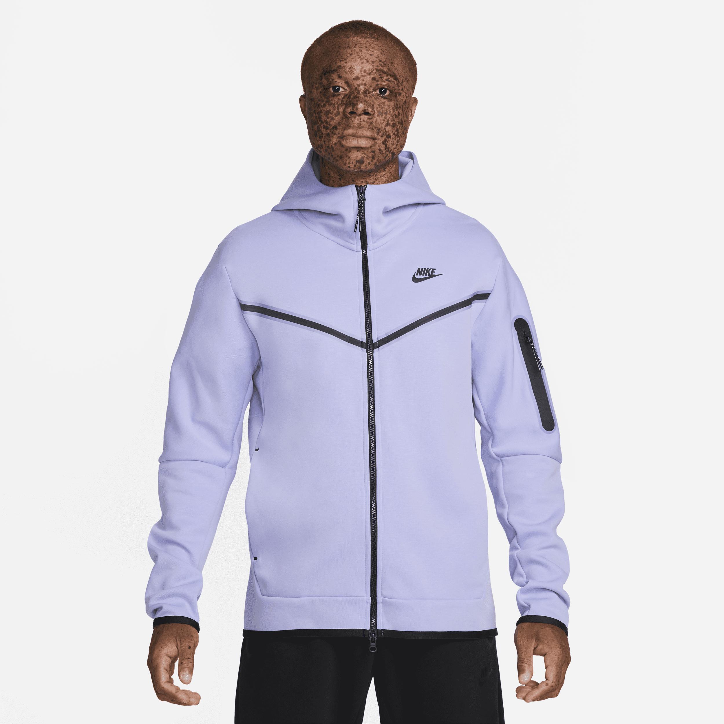 Nike Sportswear Tech Fleece Full-zip Hoodie In Purple, in Blue for Men