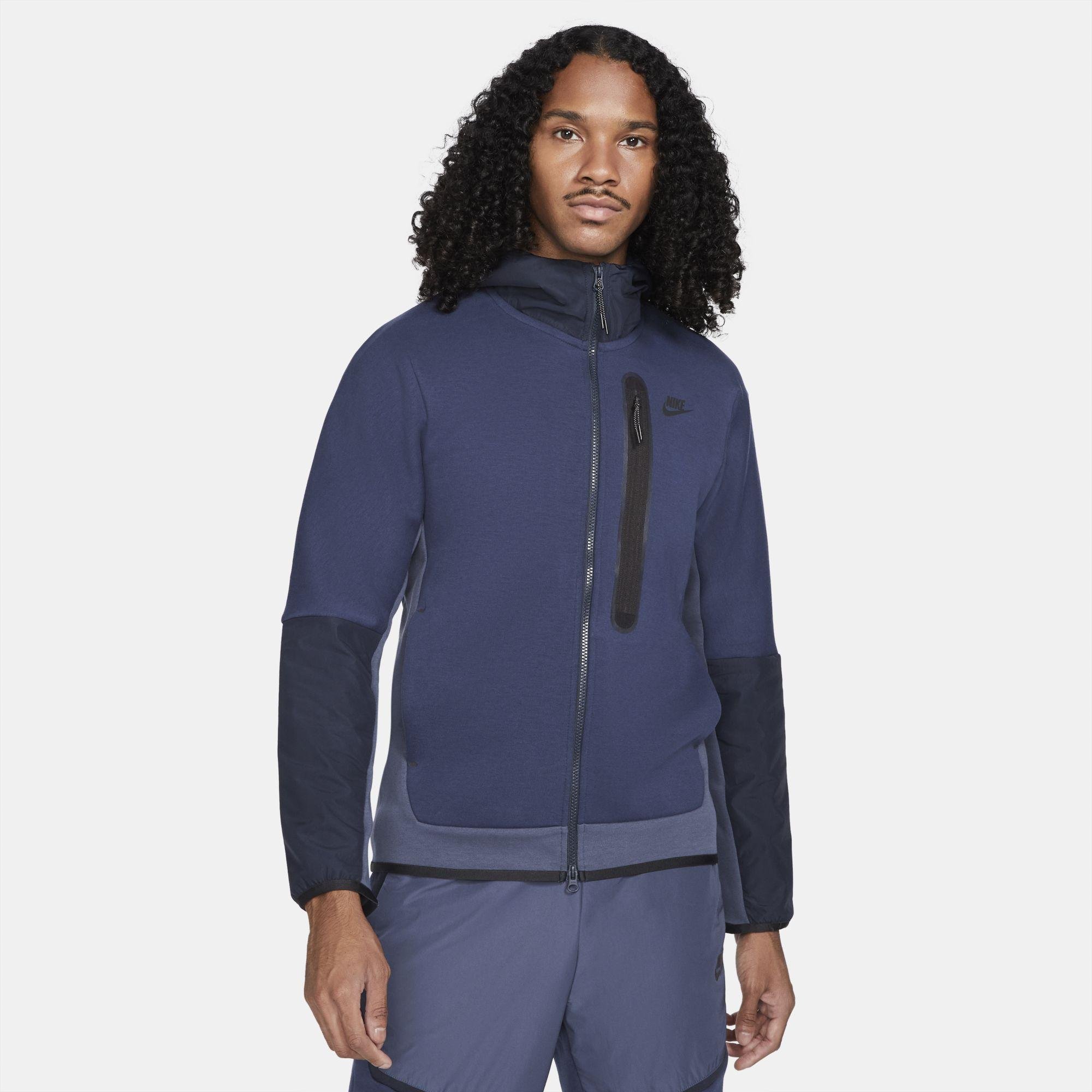 Schema zout Moeras Nike Sportswear Tech Fleece Full-zip Woven Hoodie Blue for Men | Lyst  Australia