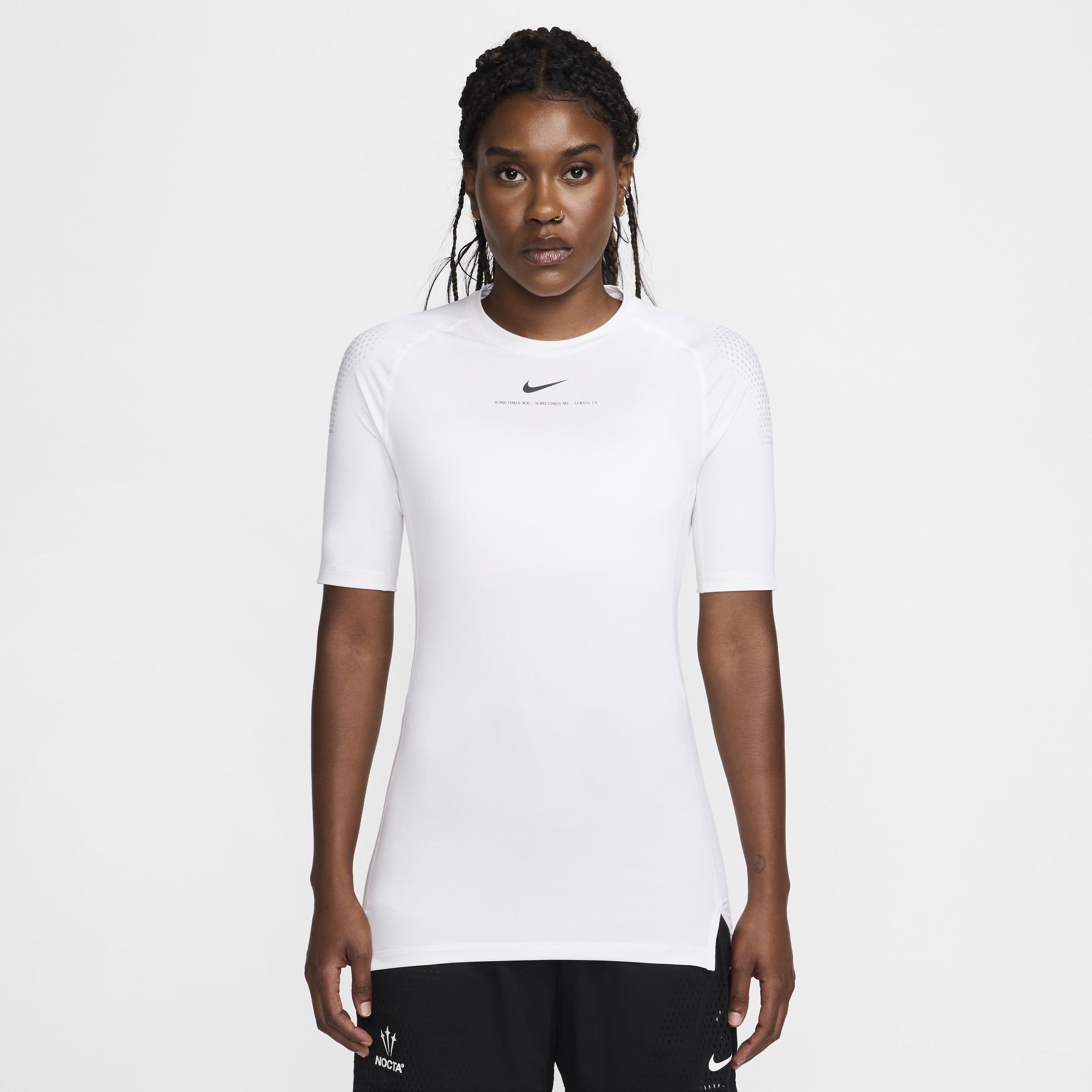 Nike Nocta Short-sleeve Base Layer Basketball Top in White