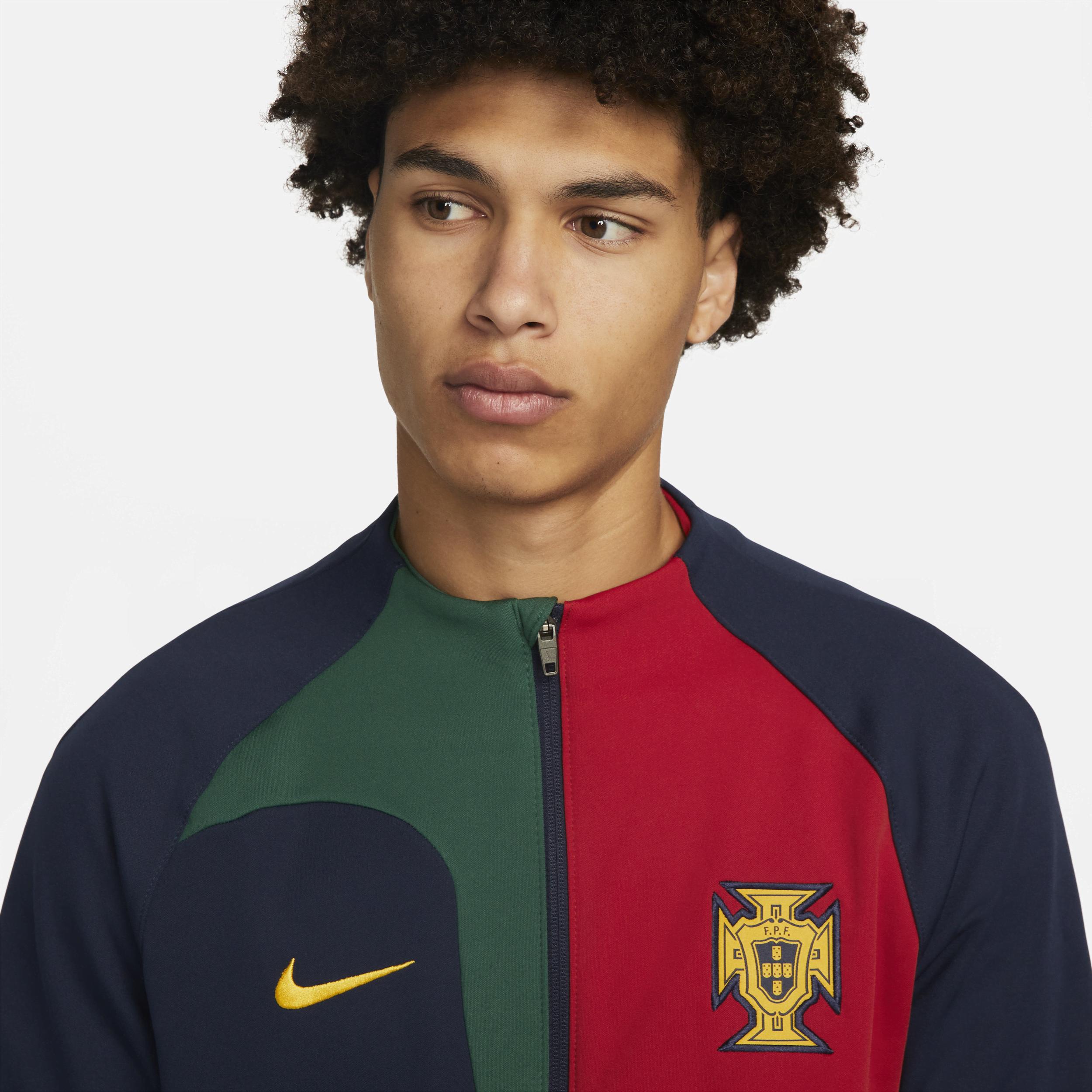Nike Portugal Academy Pro Knit Football Jacket 1 50% Recycled Polyester in  Blue for Men | Lyst