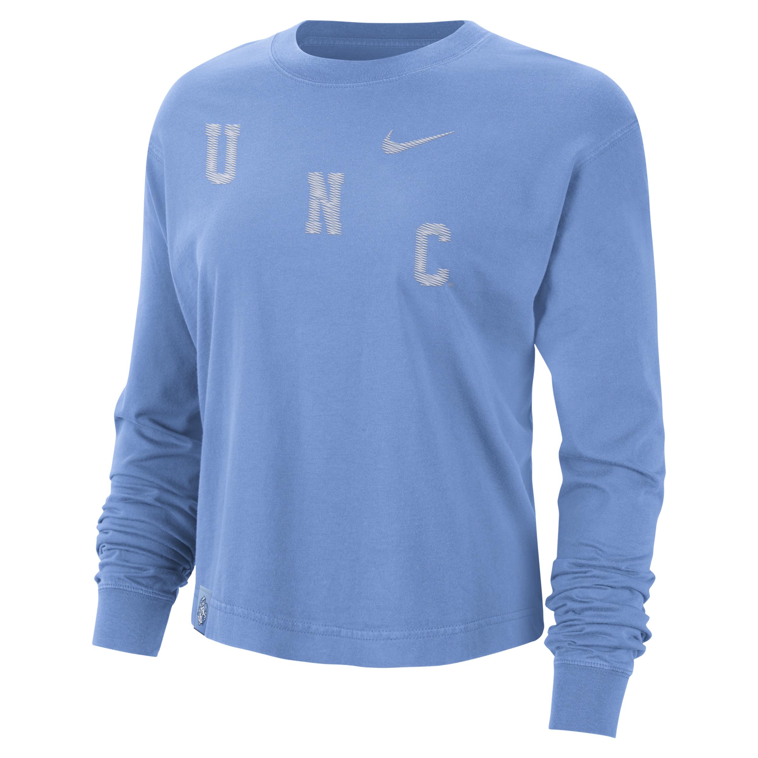 Nike Unc College Long-sleeve T-shirt In Blue, | Lyst