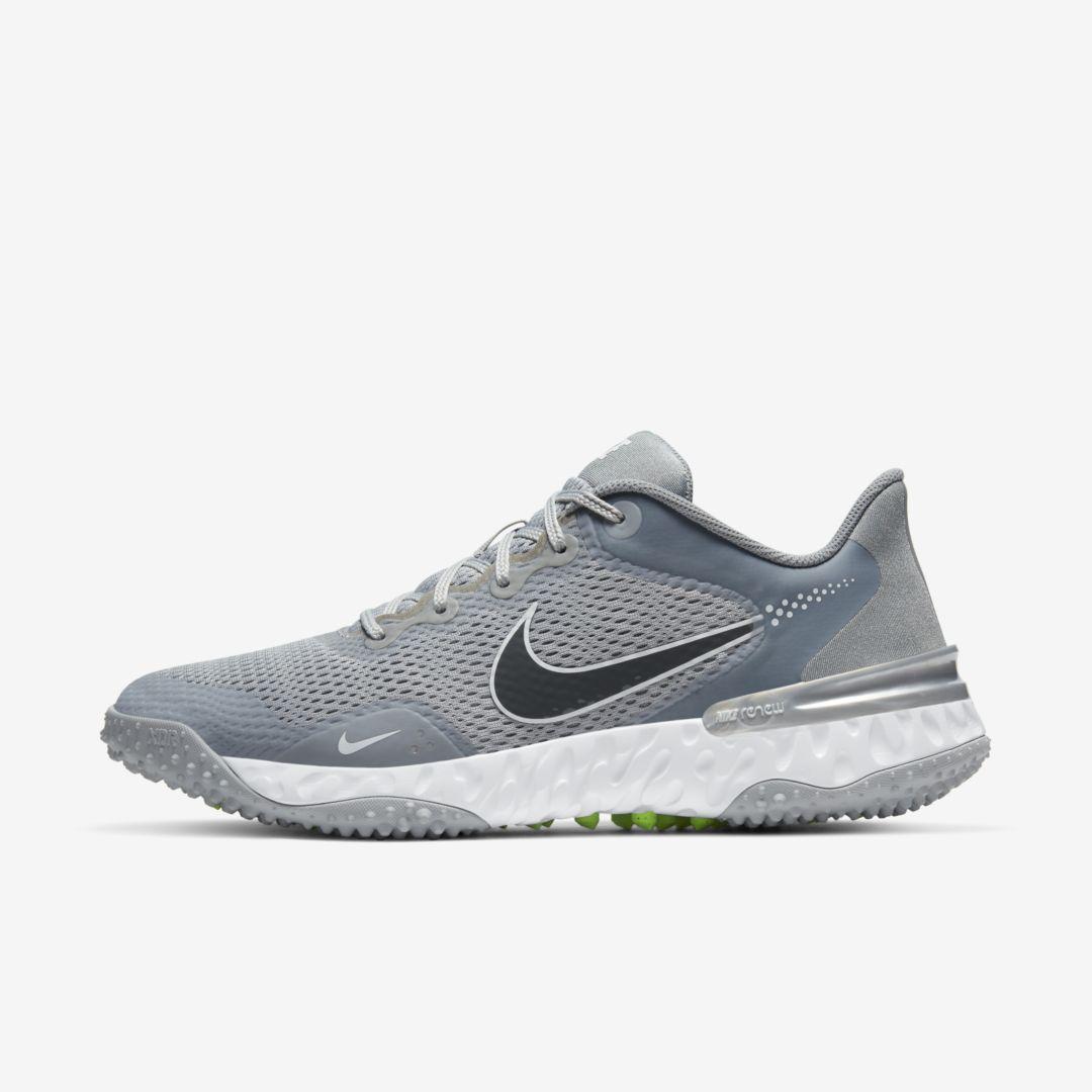 Nike Rubber Alpha Huarache Elite 3 Turf Baseball Shoe (light Smoke Grey ...