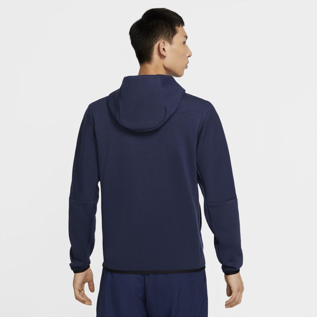 navy nike tech hoodie