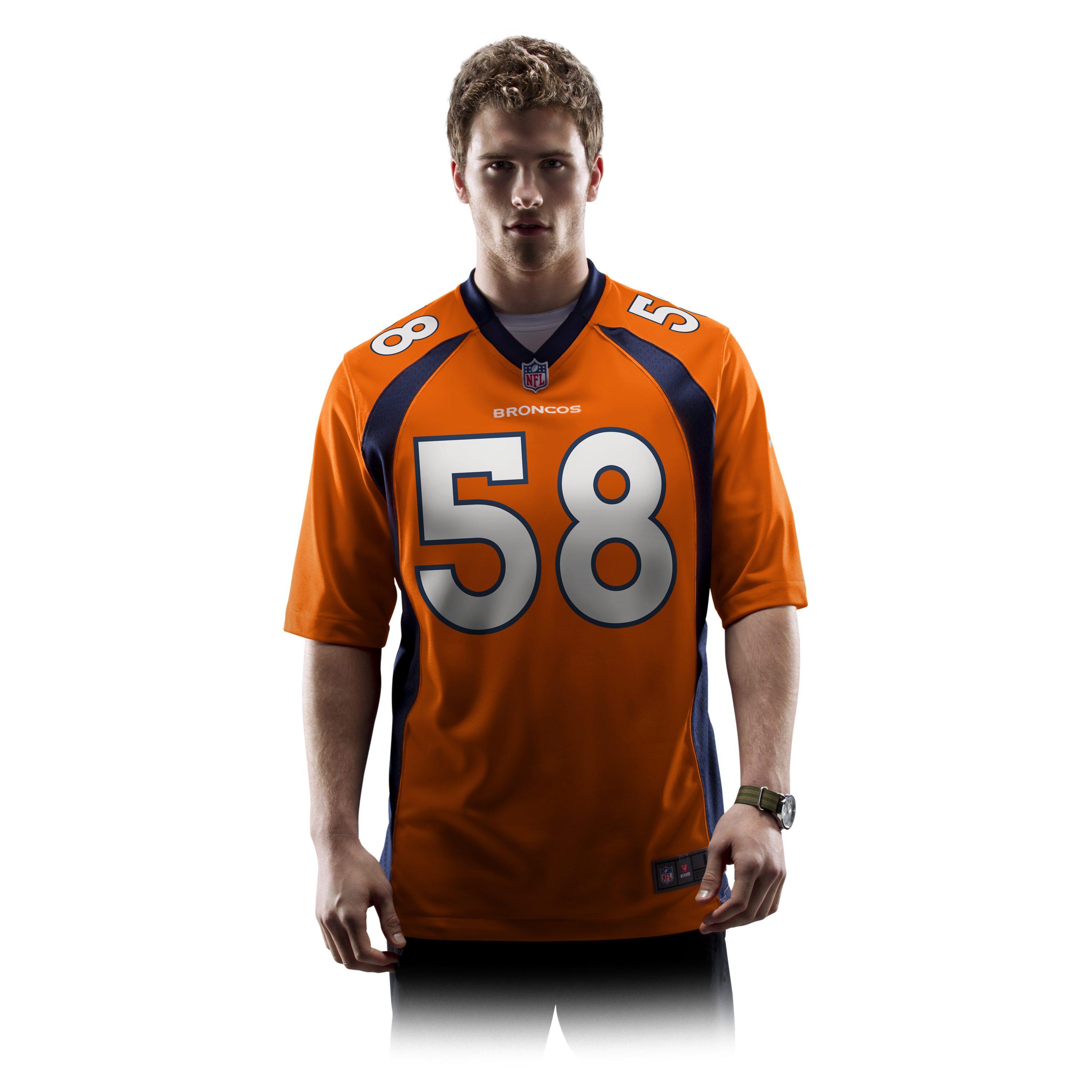 von miller orange broncos jersey