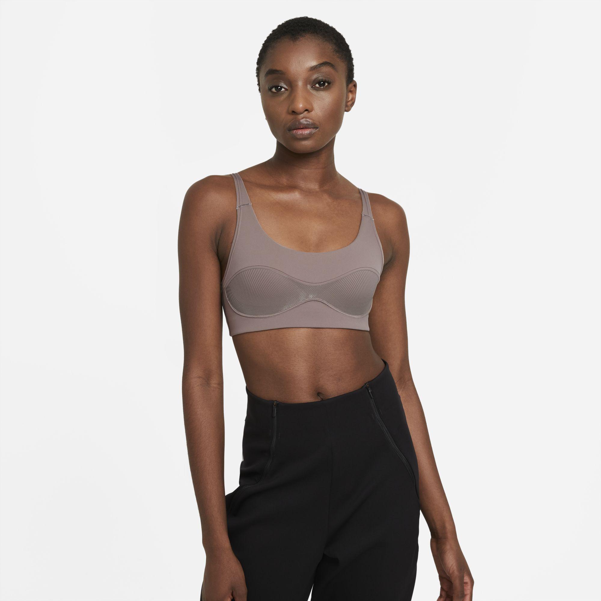 Nike Synthetic Dri-fit City Ready Light-support Non-padded Sports Bra in  Brown | Lyst Australia