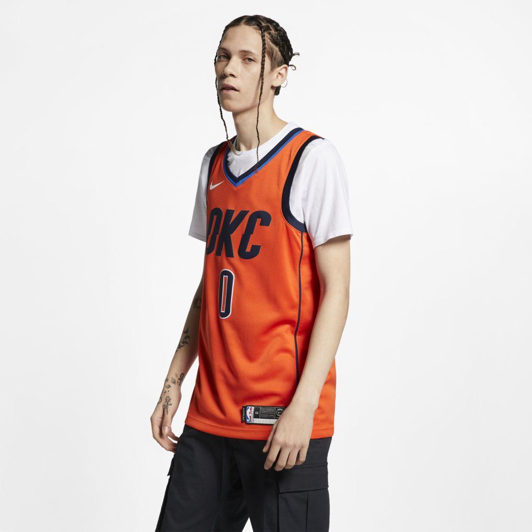 russell westbrook orange shirt