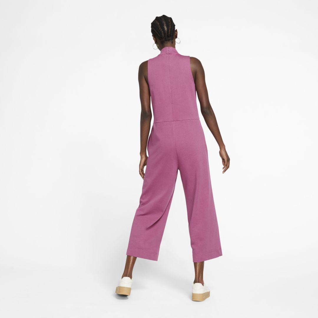 Nike Cotton Sportswear Jersey Jumpsuit in Purple (Pink) - Lyst