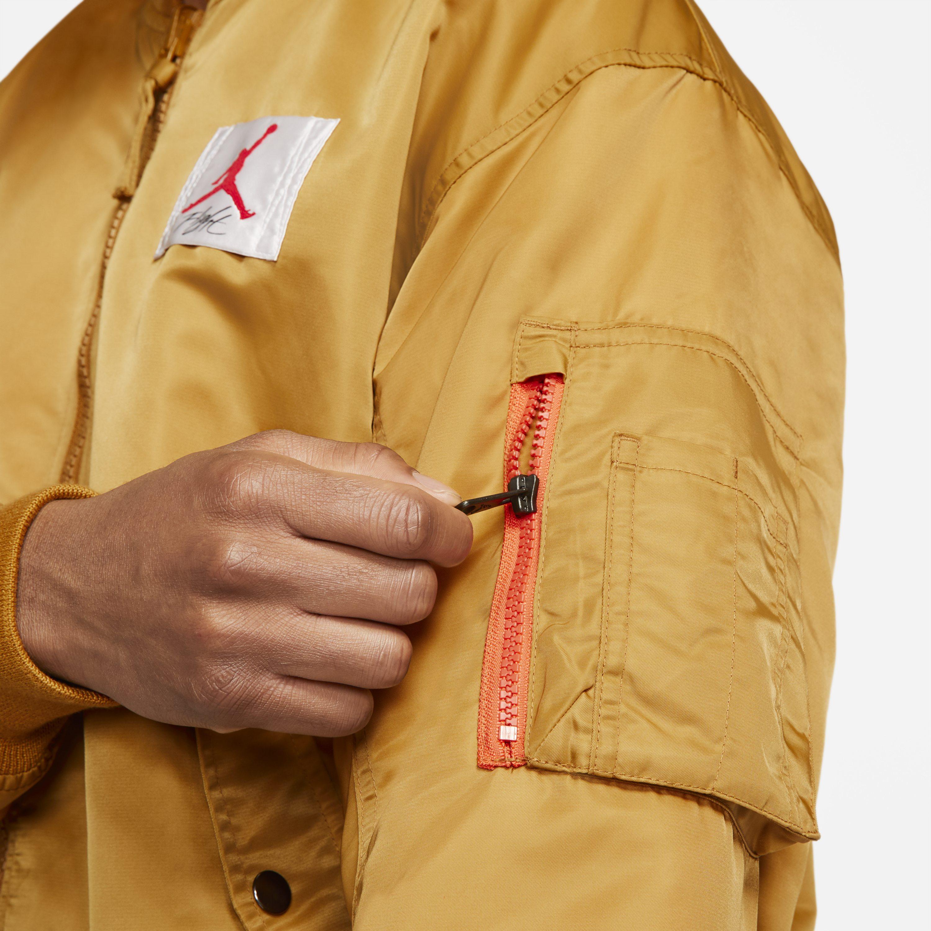 Nike Jordan Flight Ma 1 Reversible Bomber Jacket In Yellow For Men Lyst