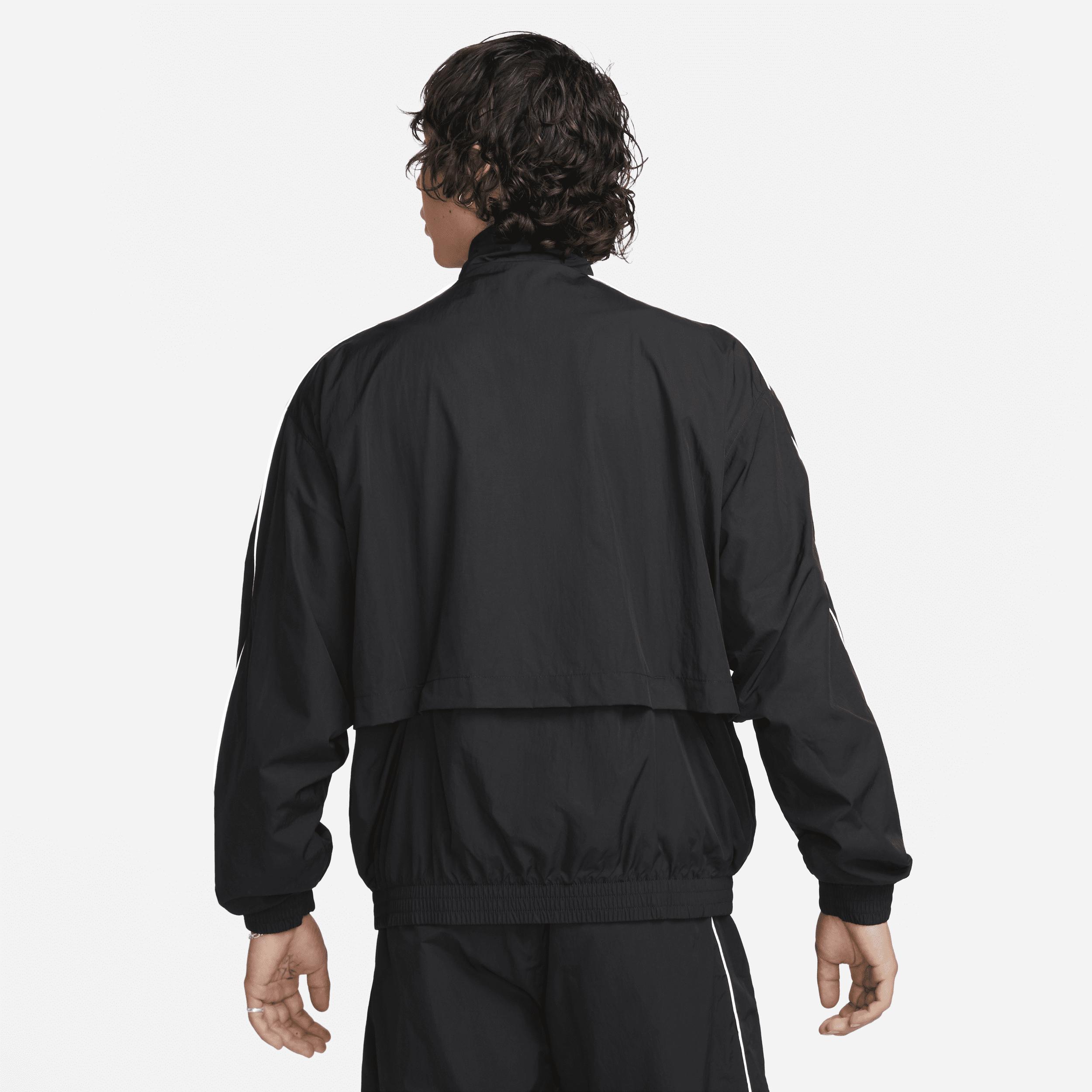 Nike Sportswear Solo Swoosh Woven Tracksuit Jacket in Black for 