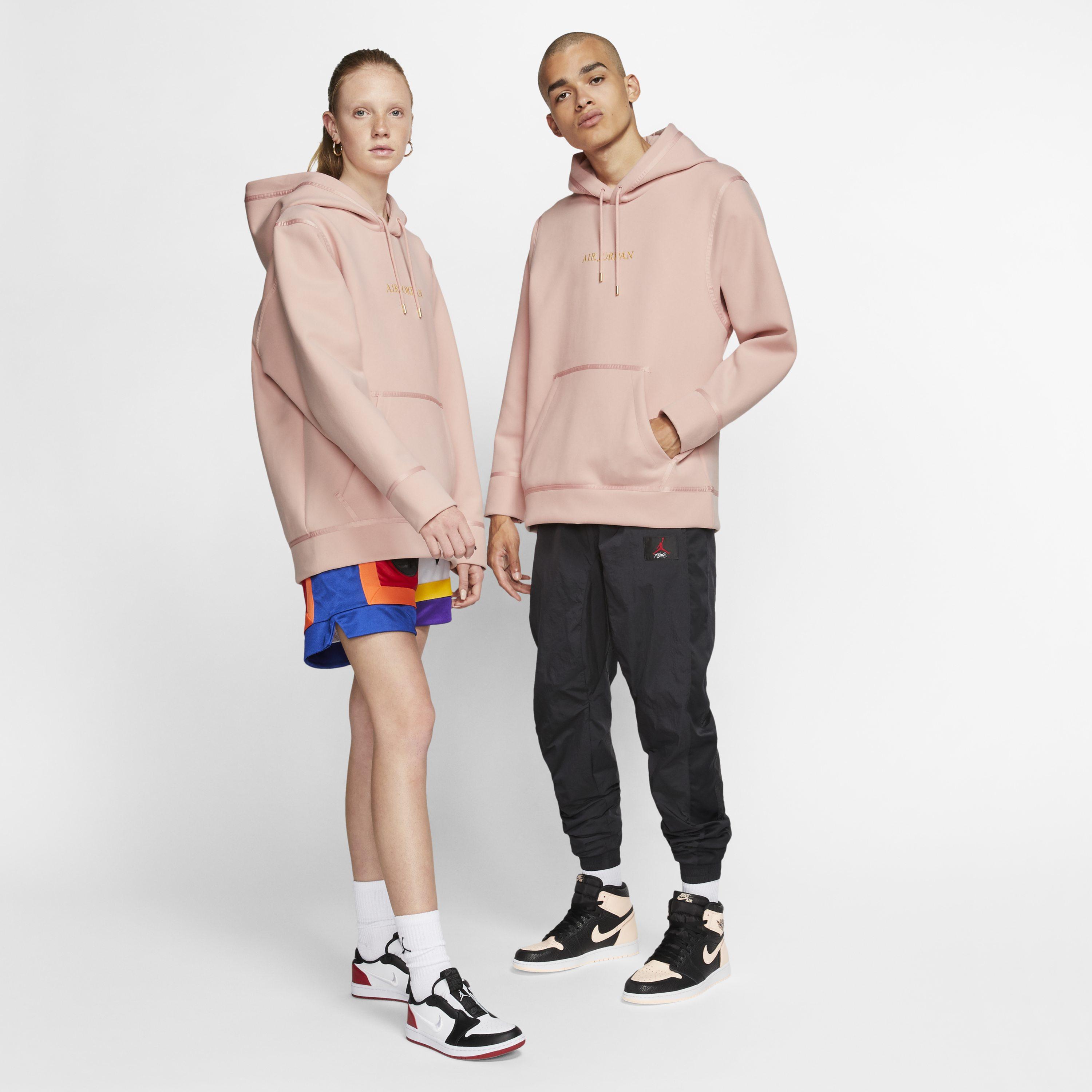 Nike Jordan Remastered Pullover Hoodie in Pink for Men - Lyst