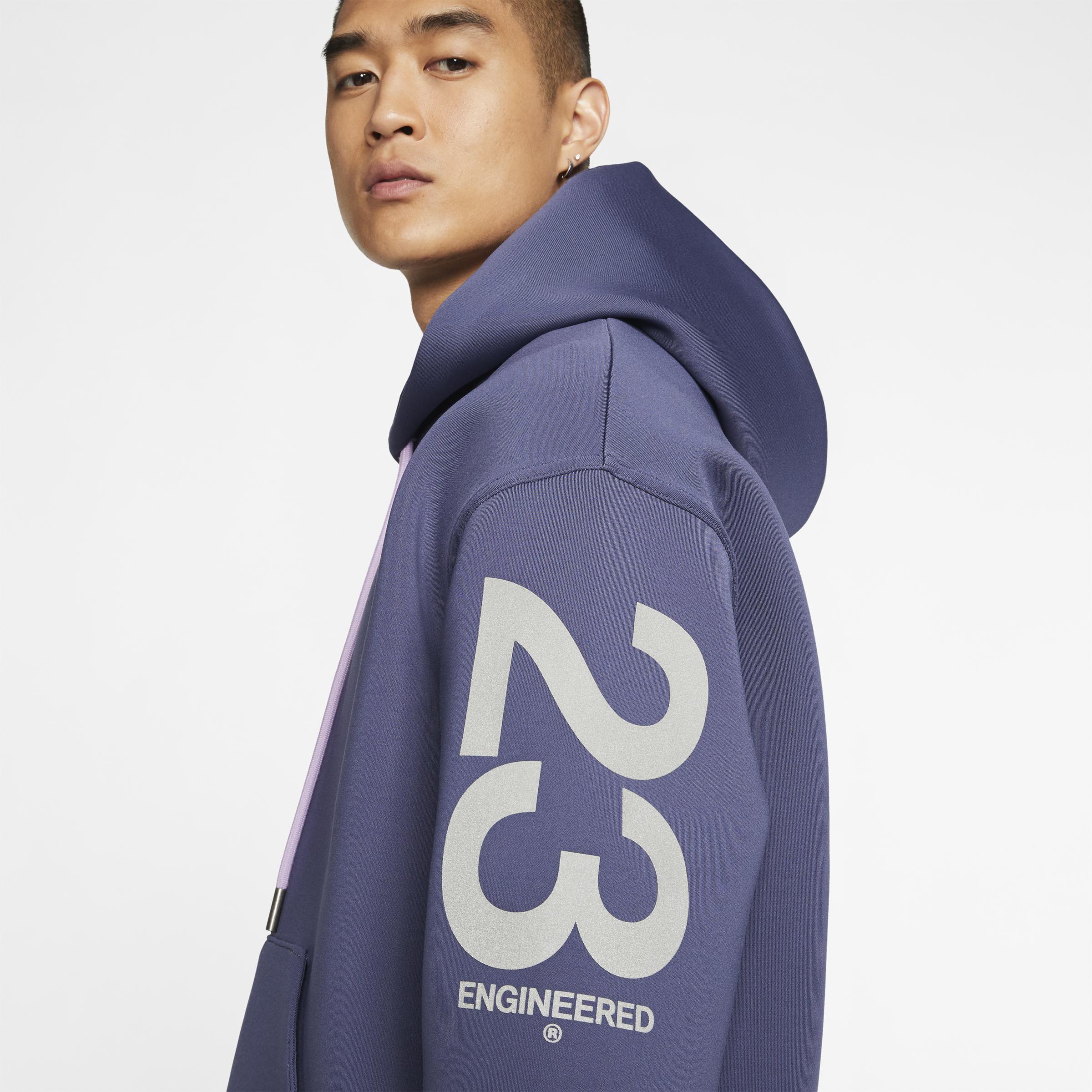 Felpa in fleece con cappuccio Jordan 23 Engineered da Uomo di Nike in Viola  | Lyst